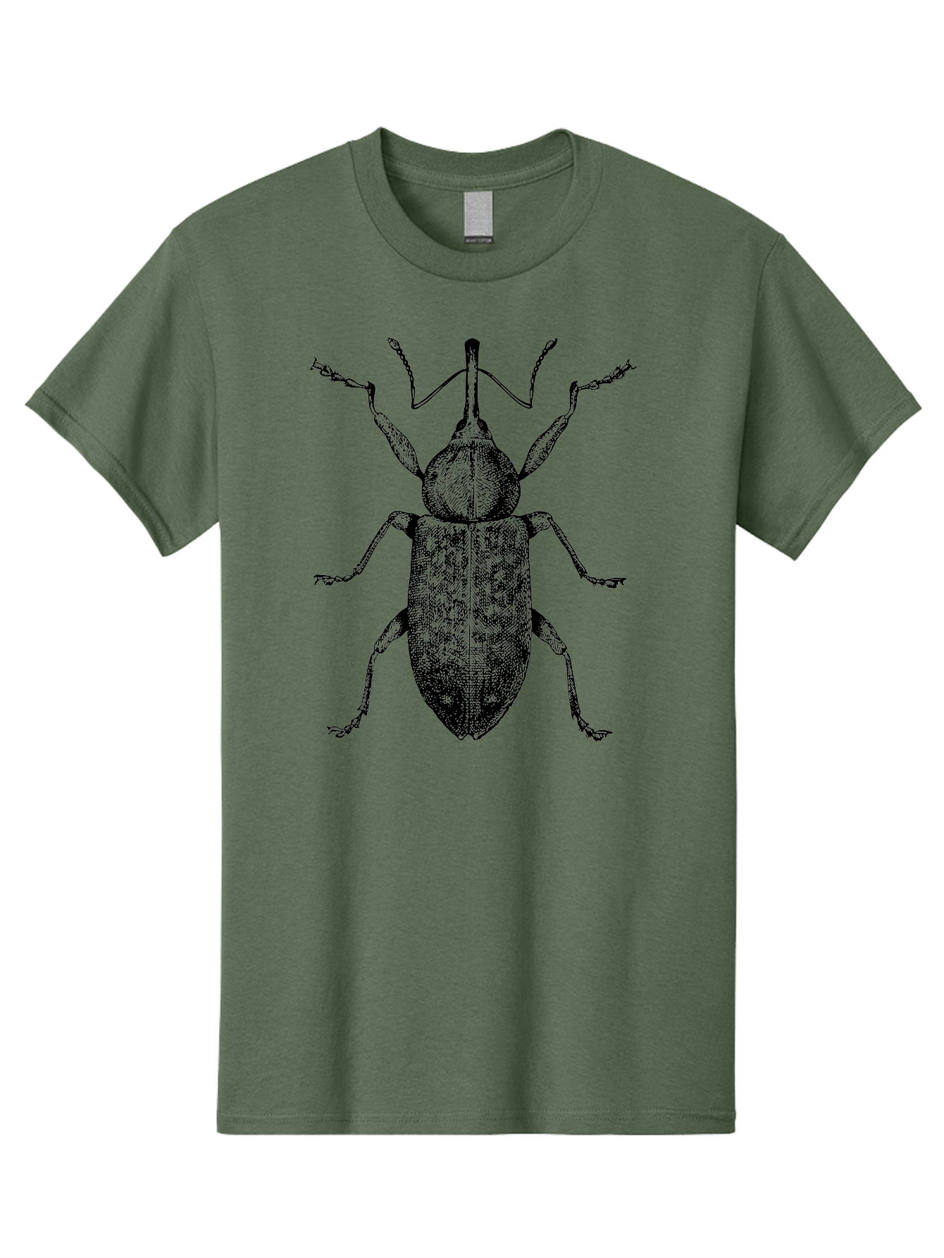 Beetle-2 Men'S Graphic Tee, 100% Cotton, Comfortable Casual Summer Wear, Machine Washable, Boll Weevil, Insect Illustration, Detailed Artwork, Weevil Species, Agricultural Pest, Entomology Art, Black And Green Illustration, Intricate Design Aab505 27