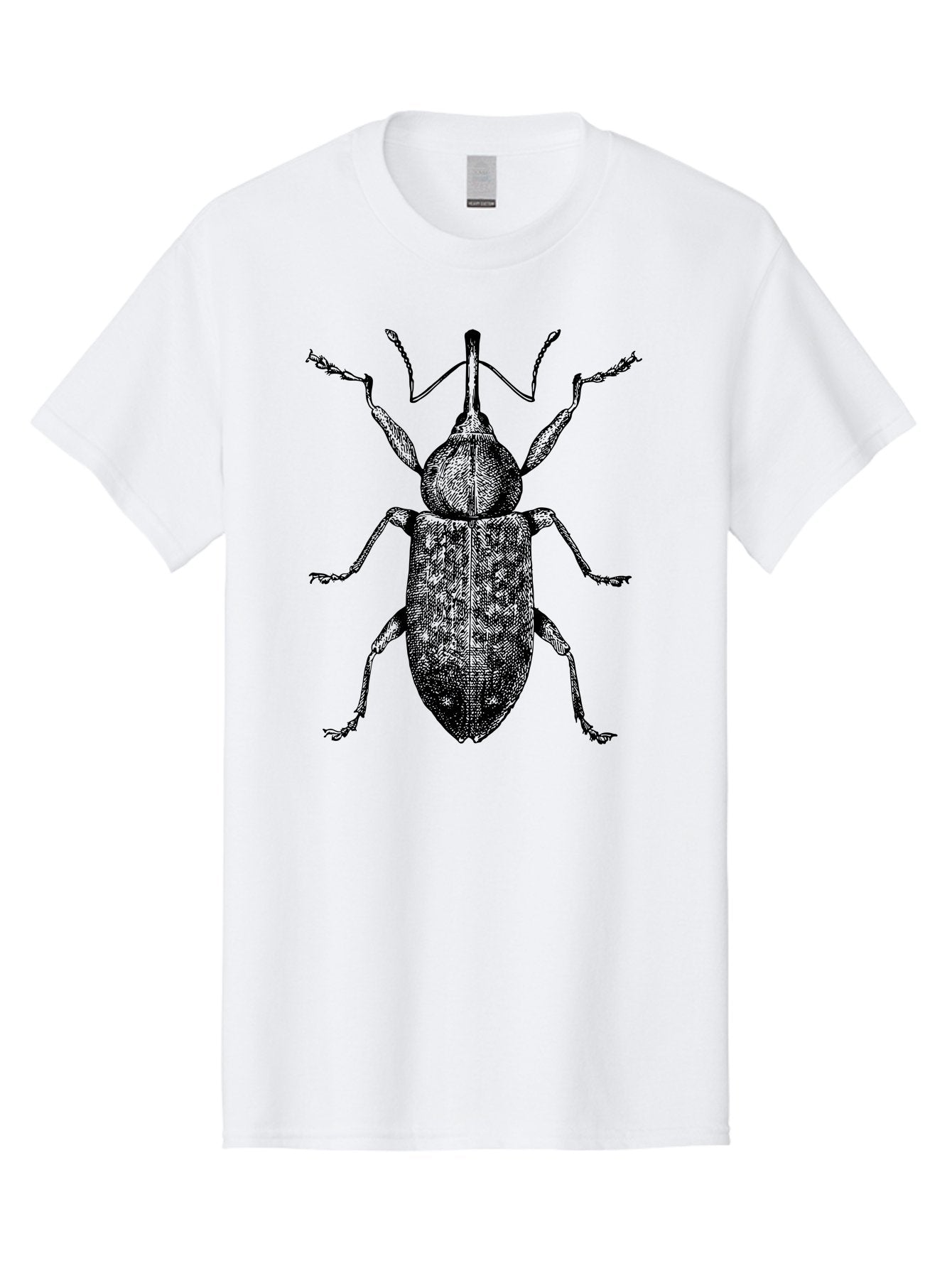 Beetle-2 Men'S Graphic Tee, 100% Cotton, Comfortable Casual Summer Wear, Machine Washable, Boll Weevil, Insect Illustration, Detailed Artwork, Weevil Species, Agricultural Pest, Entomology Art, Black And Green Illustration, Intricate Design Aab505 4