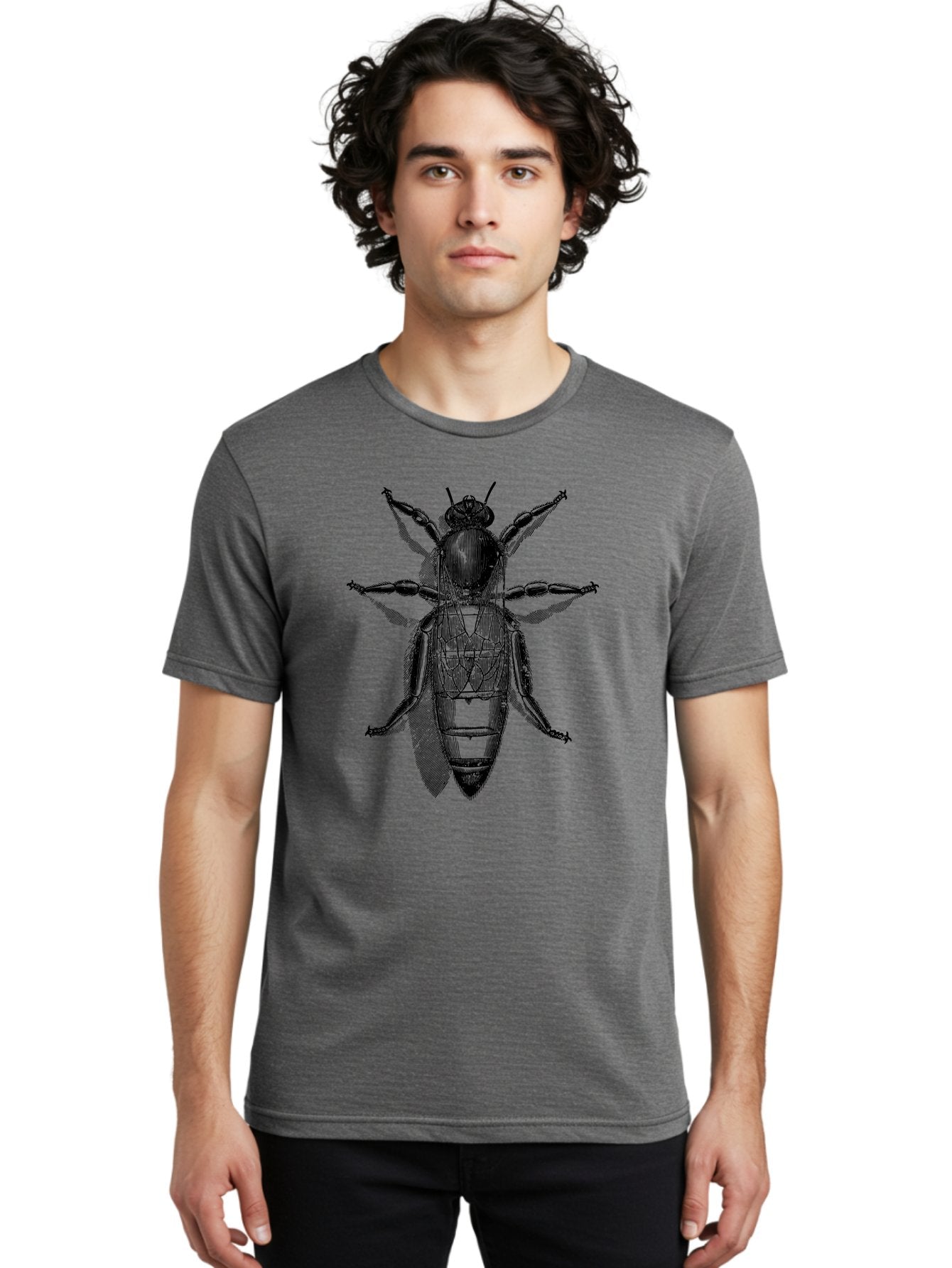 Beetle-Diagram Men'S Graphic Tee, 100% Cotton, Comfortable Casual Summer Wear, Machine Washable, Beetle Diagram, Insect Anatomy, Entomology Illustration, Technical Drawing, Bugs, Insects, Detailed Design, Scientific Artwork, Bug Structure Aab506 19