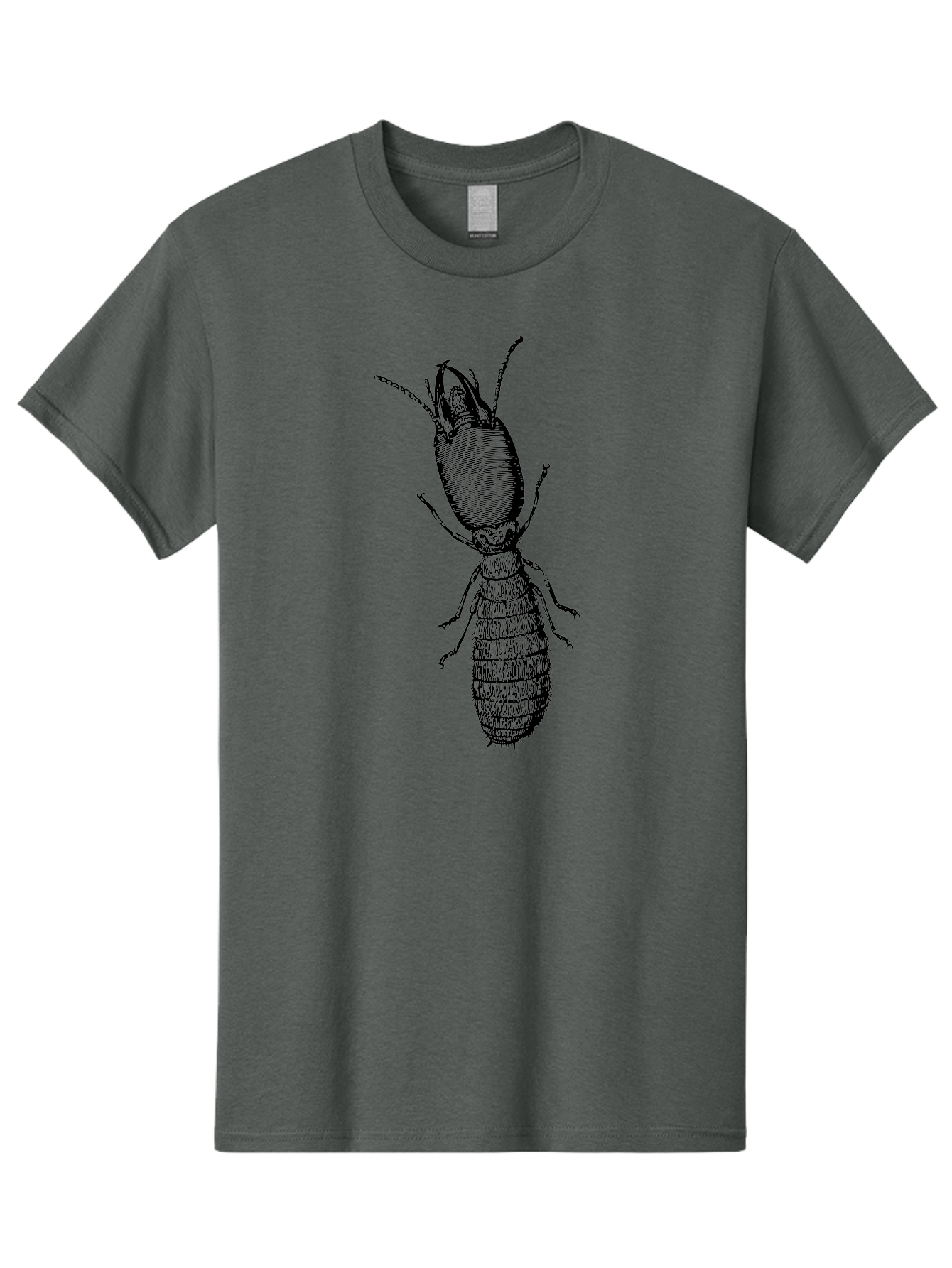 Beetle-Illustration Men'S Graphic Tee, 100% Cotton, Comfortable Casual Summer Wear, Machine Washable, Insect Anatomy, Entomology Illustration, Beetle Species, Detailed Drawing, Scientific Artwork, Insect Morphology, Nature Study Aab509 3