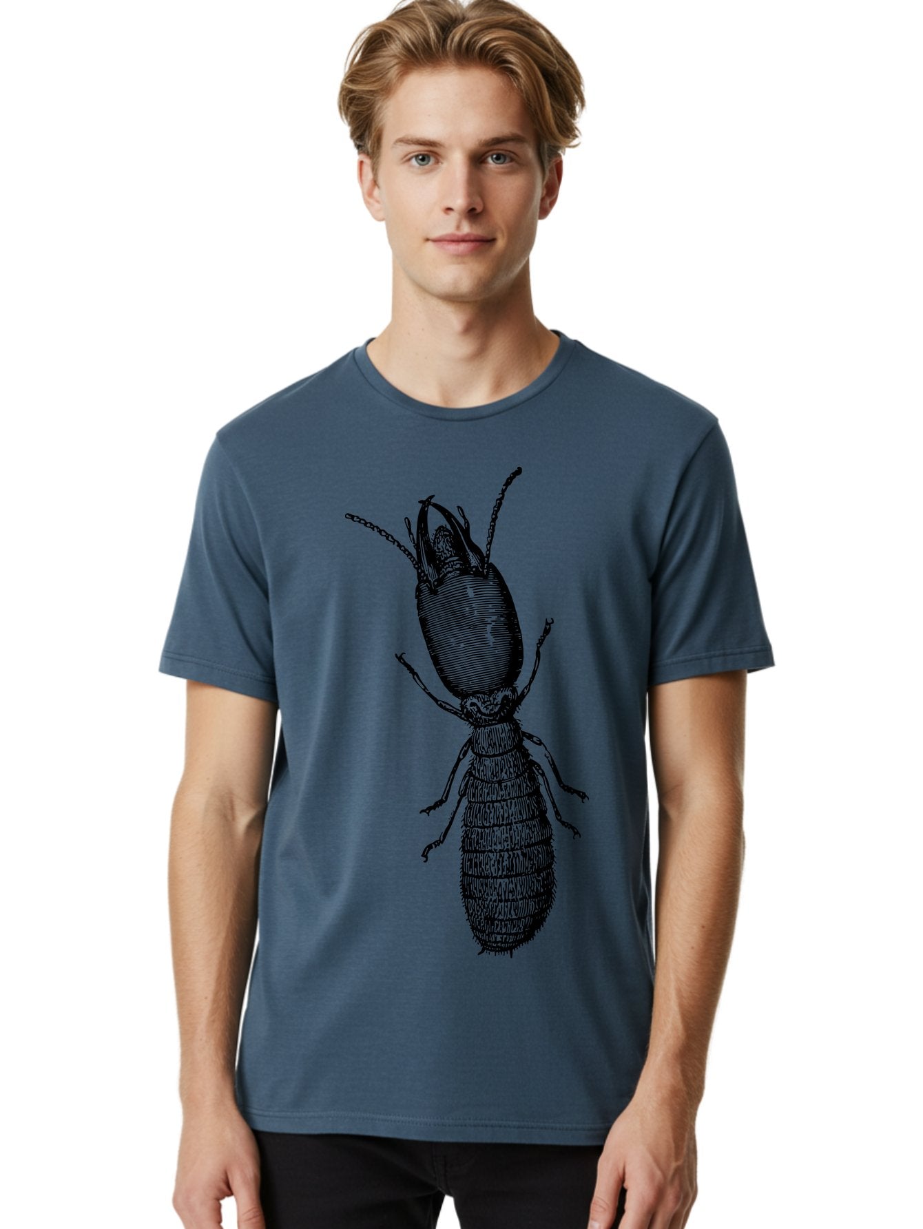 Beetle-Illustration Men'S Graphic Tee, 100% Cotton, Comfortable Casual Summer Wear, Machine Washable, Insect Anatomy, Entomology Illustration, Beetle Species, Detailed Drawing, Scientific Artwork, Insect Morphology, Nature Study Aab509 29