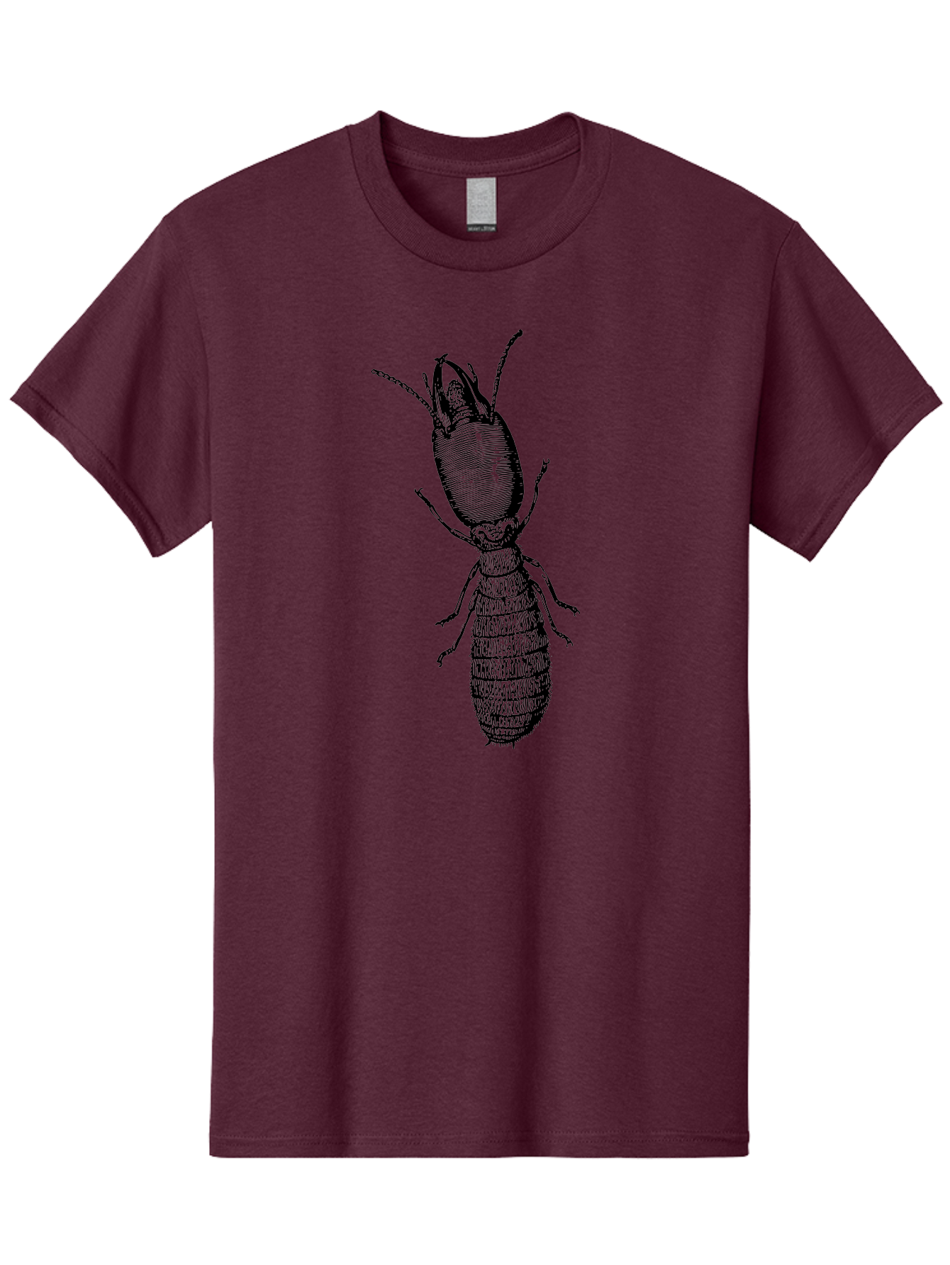 Beetle-Illustration Men'S Graphic Tee, 100% Cotton, Comfortable Casual Summer Wear, Machine Washable, Insect Anatomy, Entomology Illustration, Beetle Species, Detailed Drawing, Scientific Artwork, Insect Morphology, Nature Study Aab509 13