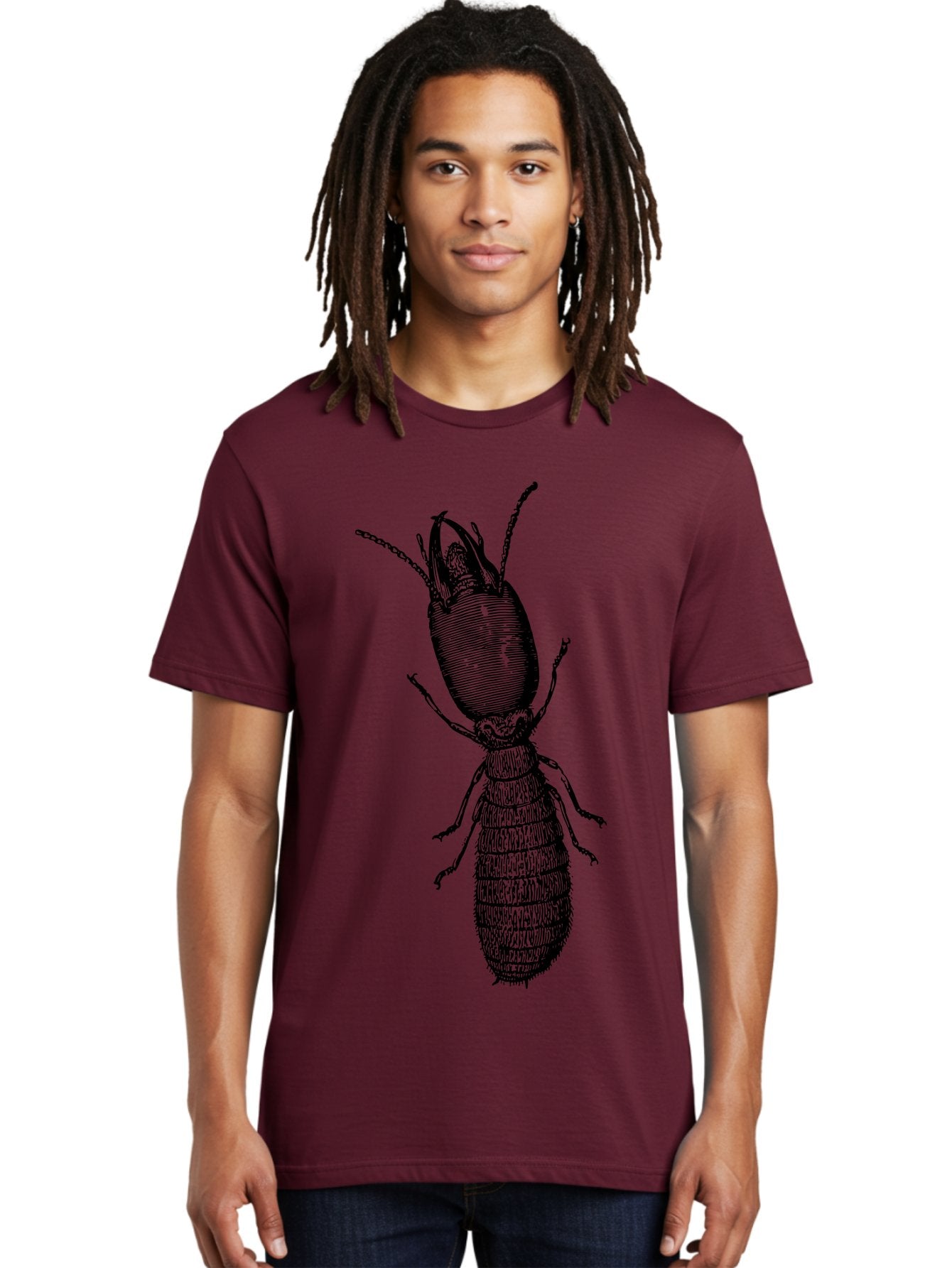 Beetle-Illustration Men'S Graphic Tee, 100% Cotton, Comfortable Casual Summer Wear, Machine Washable, Insect Anatomy, Entomology Illustration, Beetle Species, Detailed Drawing, Scientific Artwork, Insect Morphology, Nature Study Aab509 18