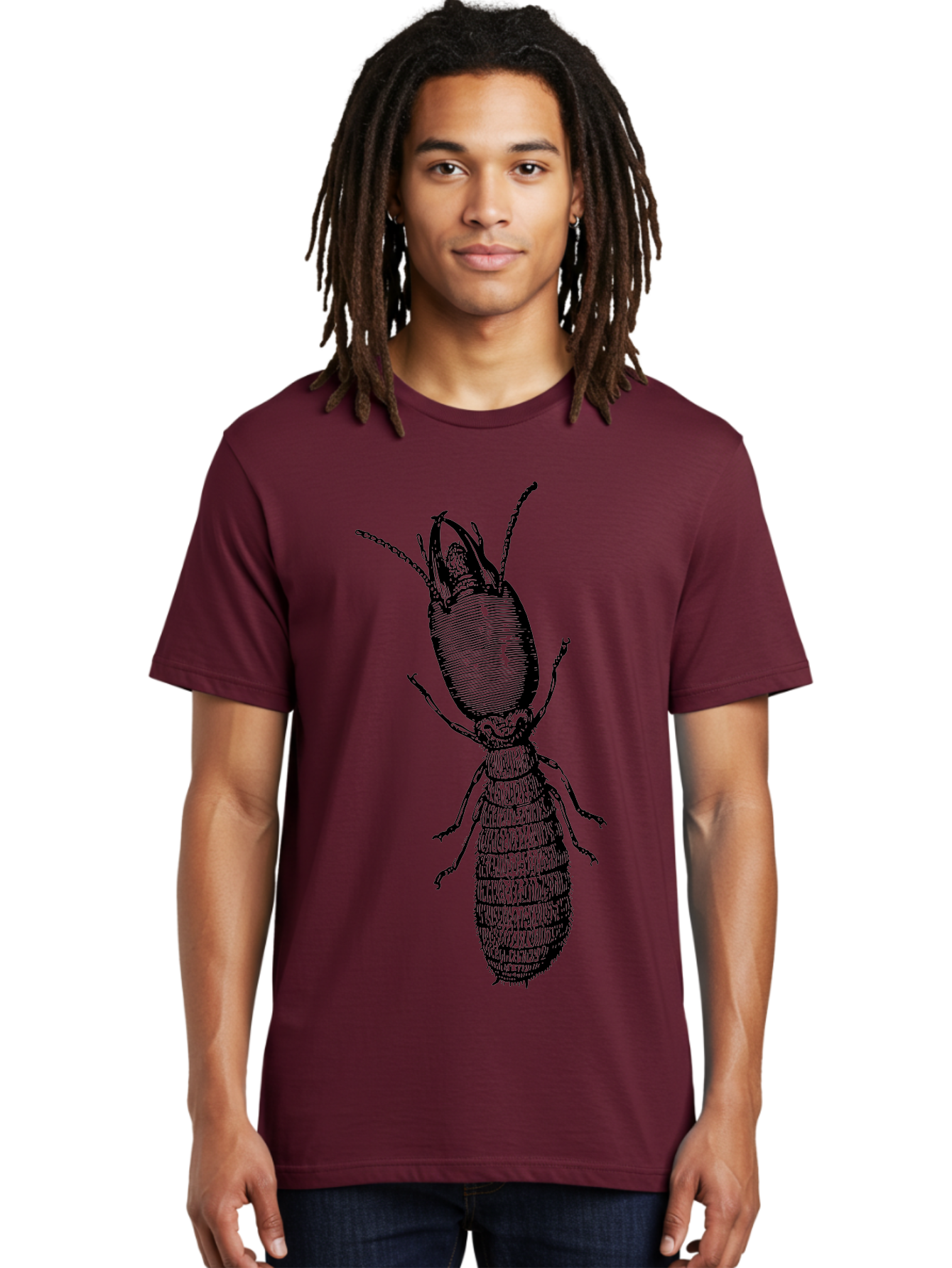 Beetle-Illustration Men'S Graphic Tee, 100% Cotton, Comfortable Casual Summer Wear, Machine Washable, Insect Anatomy, Entomology Illustration, Beetle Species, Detailed Drawing, Scientific Artwork, Insect Morphology, Nature Study Aab509 14