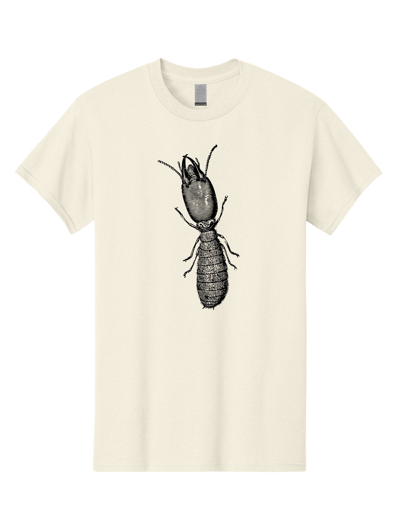 Beetle-Illustration Men'S Graphic Tee, 100% Cotton, Comfortable Casual Summer Wear, Machine Washable, Insect Anatomy, Entomology Illustration, Beetle Species, Detailed Drawing, Scientific Artwork, Insect Morphology, Nature Study Aab509