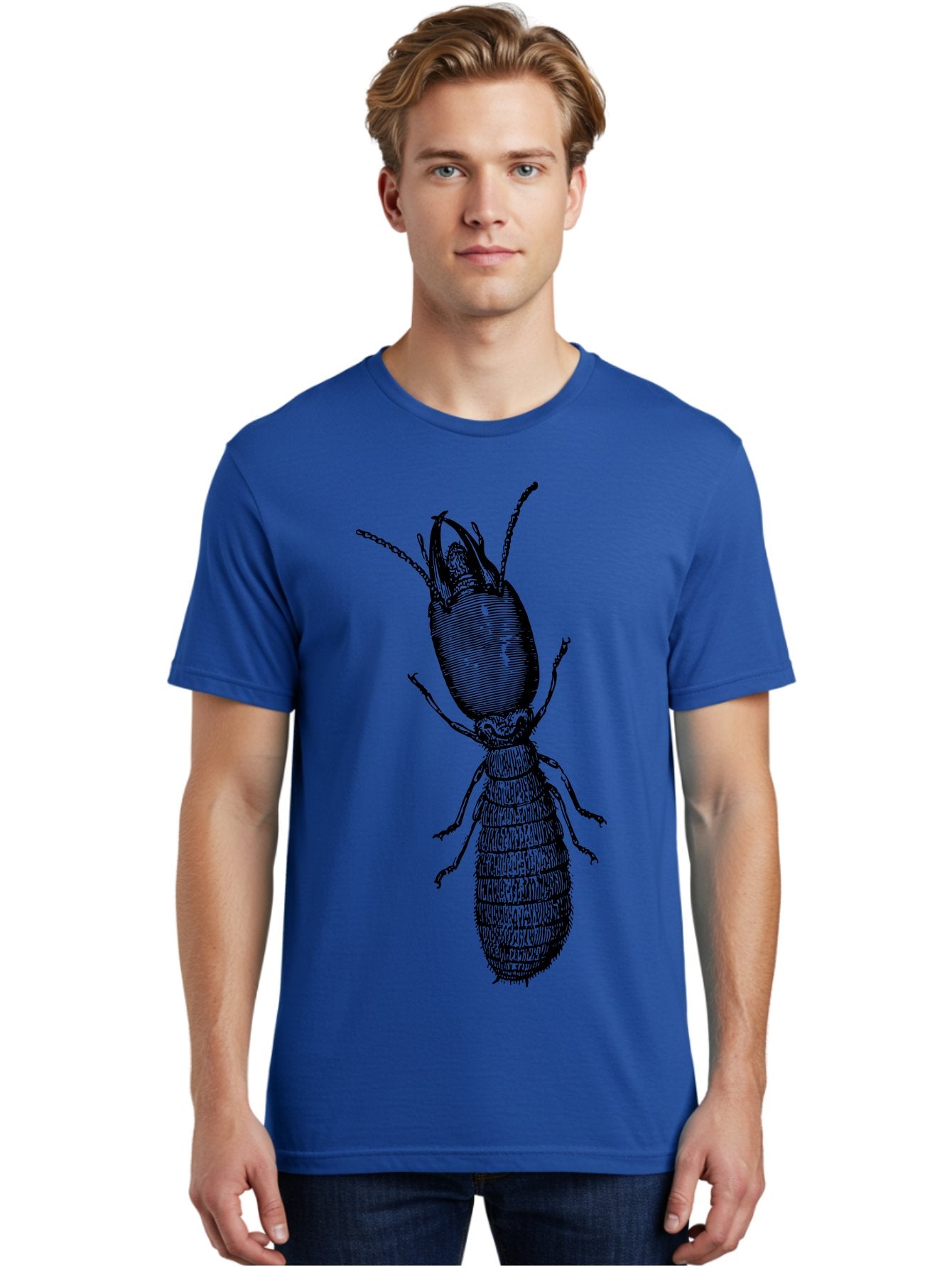 Beetle-Illustration Men'S Graphic Tee, 100% Cotton, Comfortable Casual Summer Wear, Machine Washable, Insect Anatomy, Entomology Illustration, Beetle Species, Detailed Drawing, Scientific Artwork, Insect Morphology, Nature Study Aab509 20