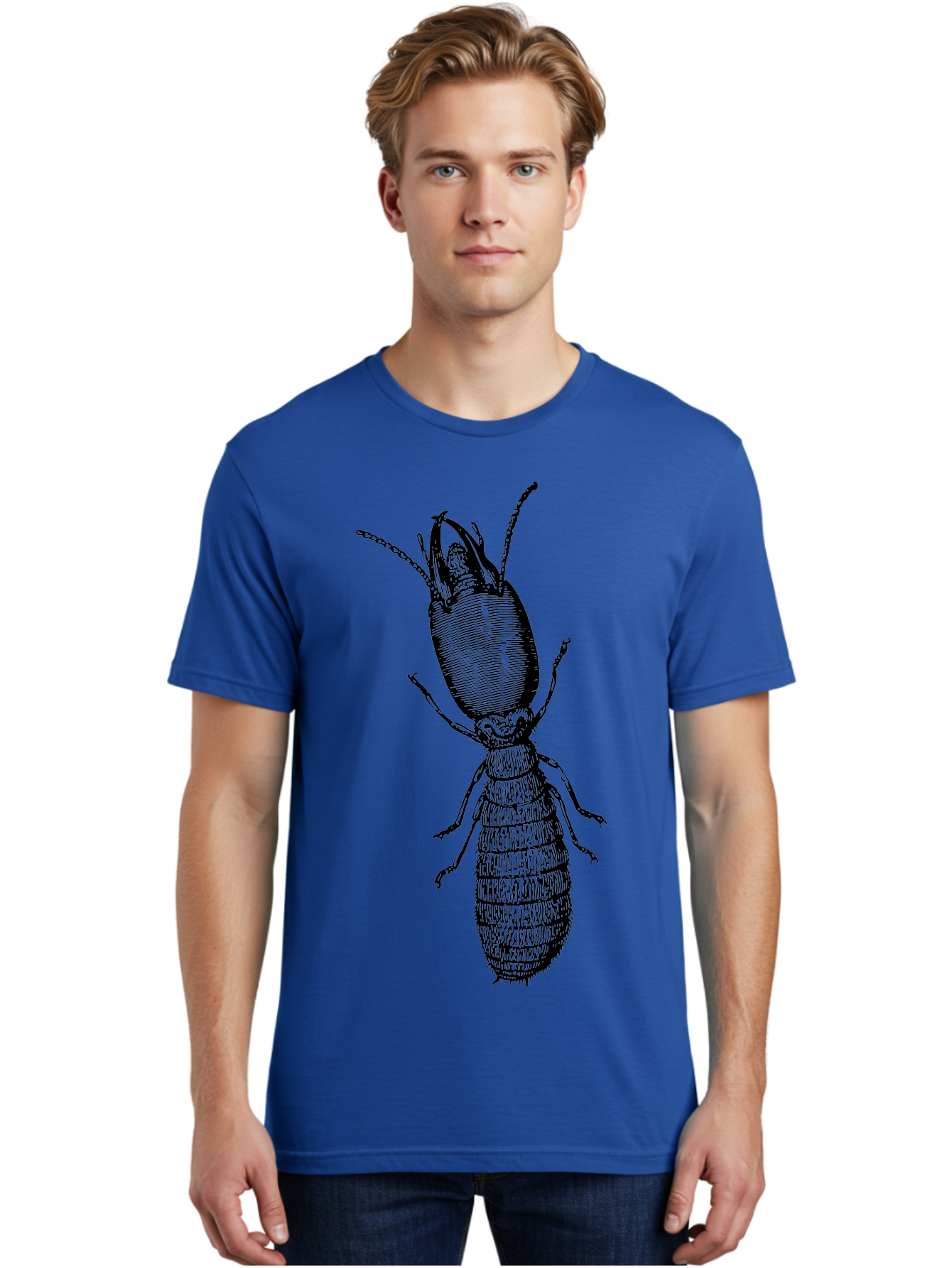Beetle-Illustration Men'S Graphic Tee, 100% Cotton, Comfortable Casual Summer Wear, Machine Washable, Insect Anatomy, Entomology Illustration, Beetle Species, Detailed Drawing, Scientific Artwork, Insect Morphology, Nature Study Aab509 26