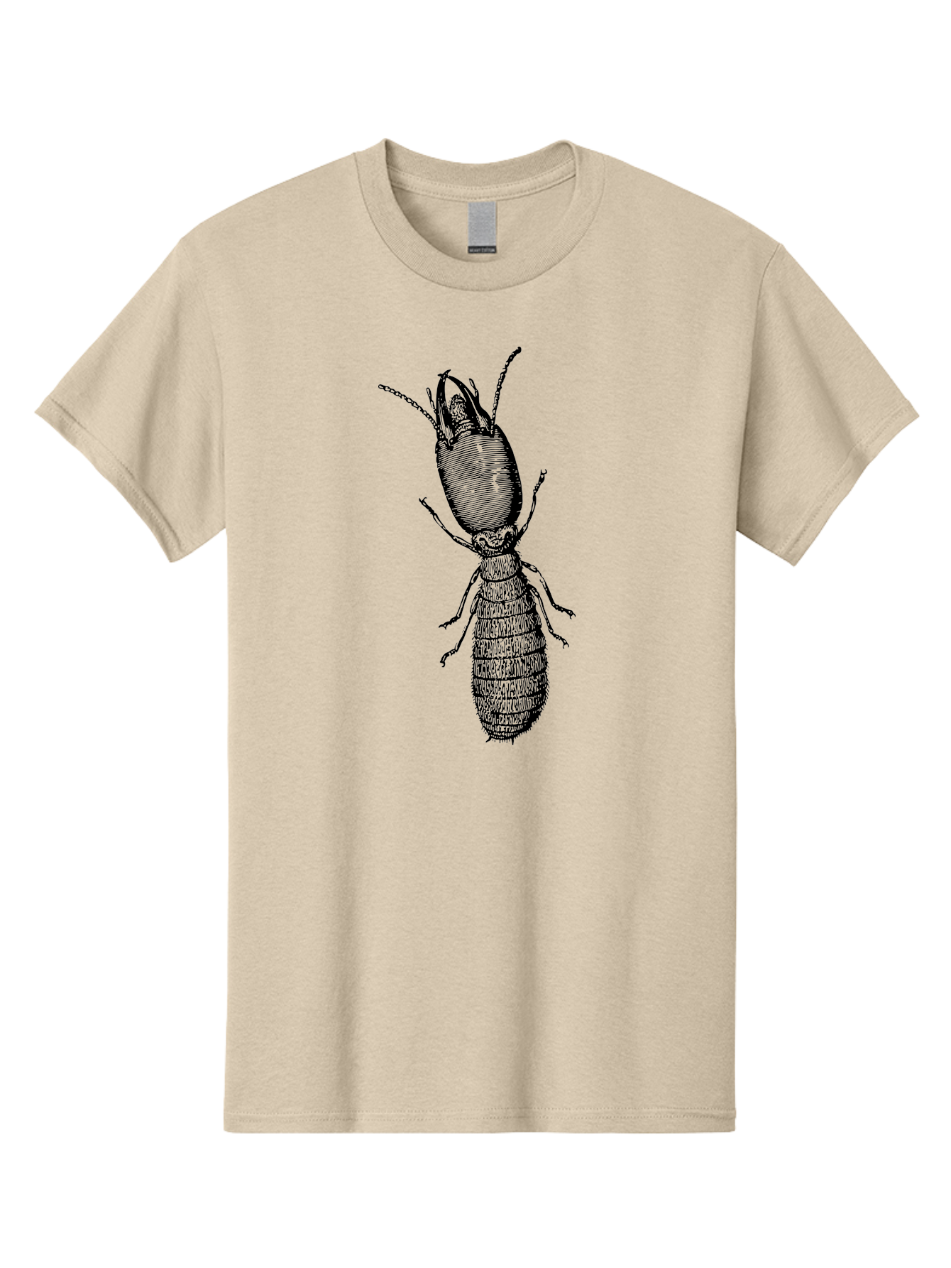 Beetle-Illustration Men'S Graphic Tee, 100% Cotton, Comfortable Casual Summer Wear, Machine Washable, Insect Anatomy, Entomology Illustration, Beetle Species, Detailed Drawing, Scientific Artwork, Insect Morphology, Nature Study Aab509 27