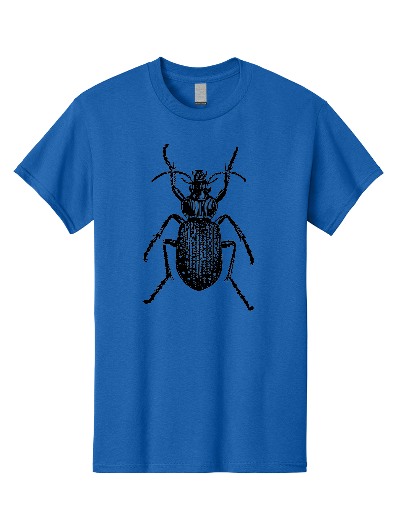 Beetle Men'S Graphic Tee, 100% Cotton, Comfortable Casual Summer Wear, Machine Washable, Black Beetle, Insect Illustration, Detailed Drawing, Entomology Art, Bug Graphic, Beetle Silhouette, Six Legs, Antennae, Insect Anatomy, Ornate Details Aab510 25