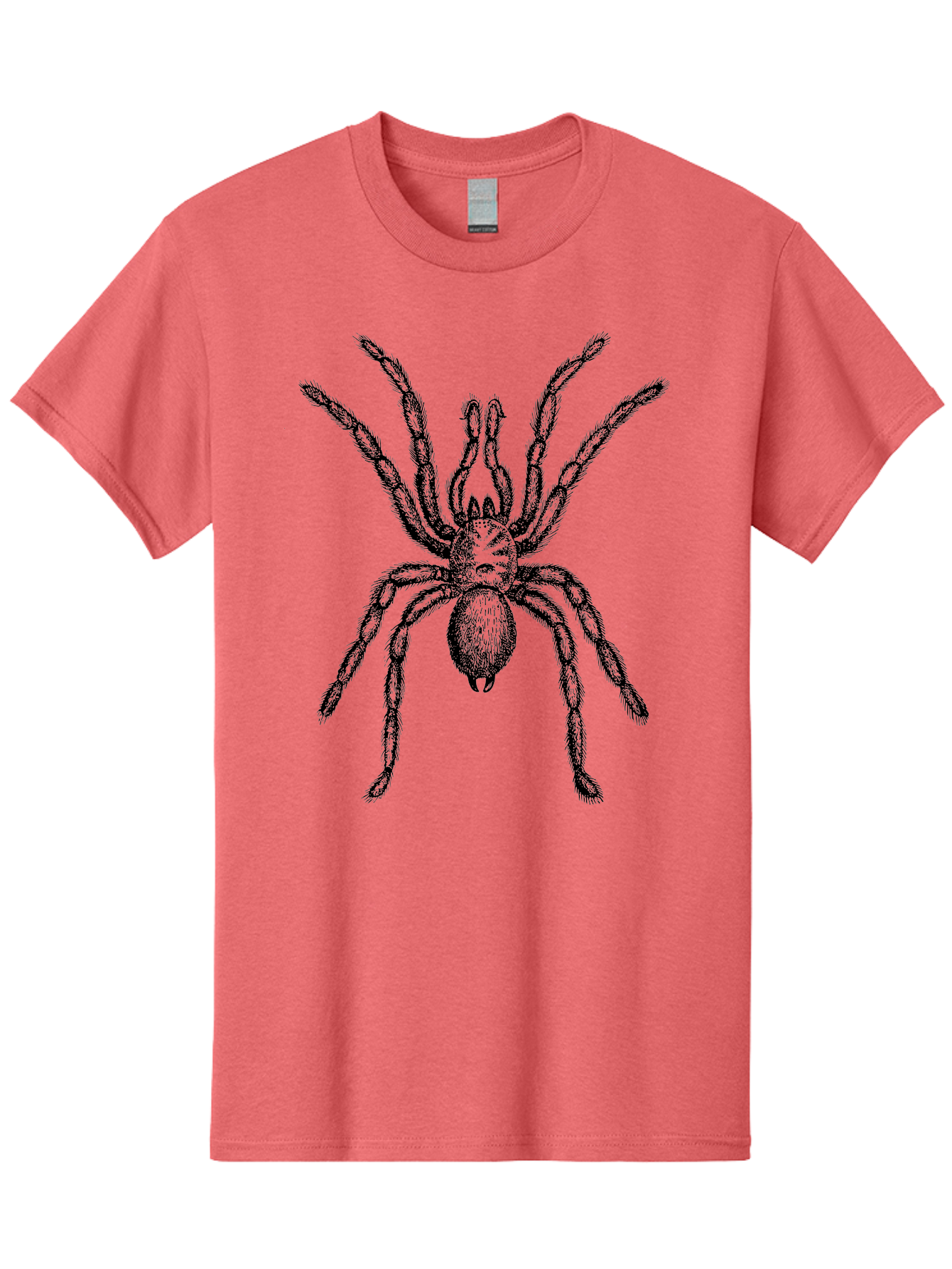 Black-Widow Men'S Graphic Tee, 100% Cotton, Comfortable Casual Summer Wear, Machine Washable, Black Widow Spider, Arachnid, Eight Legs, Venomous Spider, Spider Illustration, Detailed Drawing, Black And Green, Spider Art Aab511 5