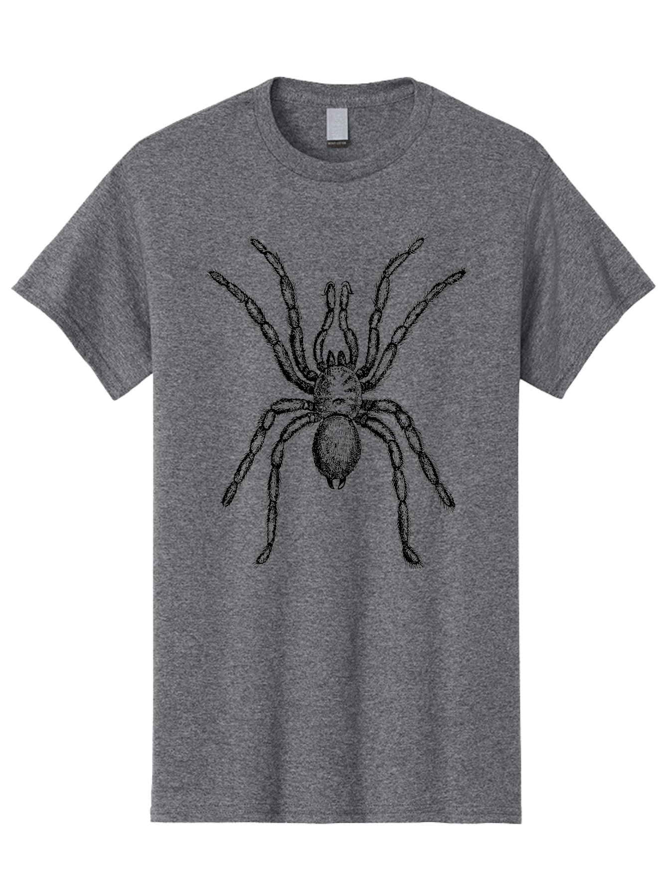 Black-Widow Men'S Graphic Tee, 100% Cotton, Comfortable Casual Summer Wear, Machine Washable, Black Widow Spider, Arachnid, Eight Legs, Venomous Spider, Spider Illustration, Detailed Drawing, Black And Green, Spider Art Aab511 9