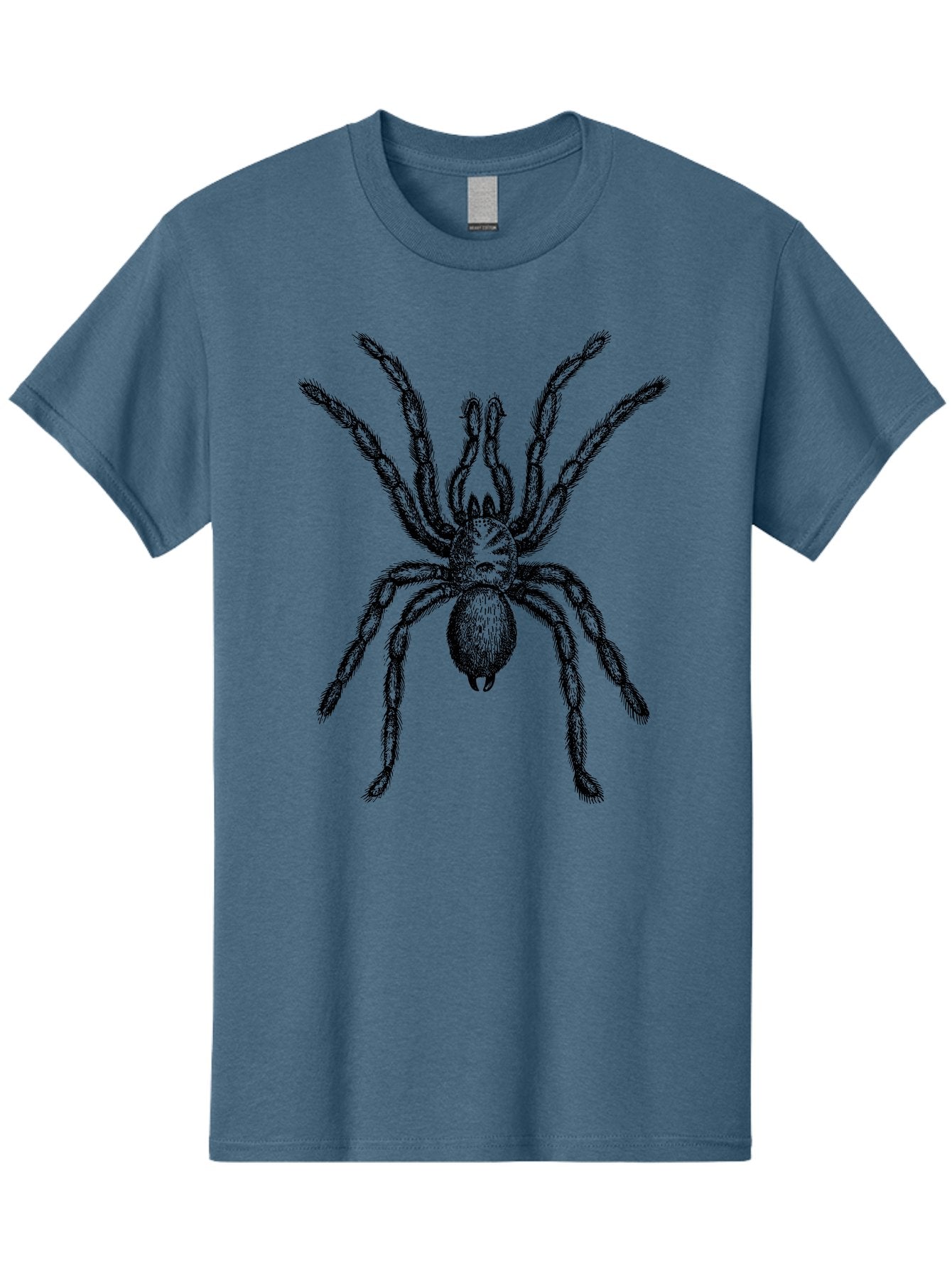 Black-Widow Men'S Graphic Tee, 100% Cotton, Comfortable Casual Summer Wear, Machine Washable, Black Widow Spider, Arachnid, Eight Legs, Venomous Spider, Spider Illustration, Detailed Drawing, Black And Green, Spider Art Aab511 8