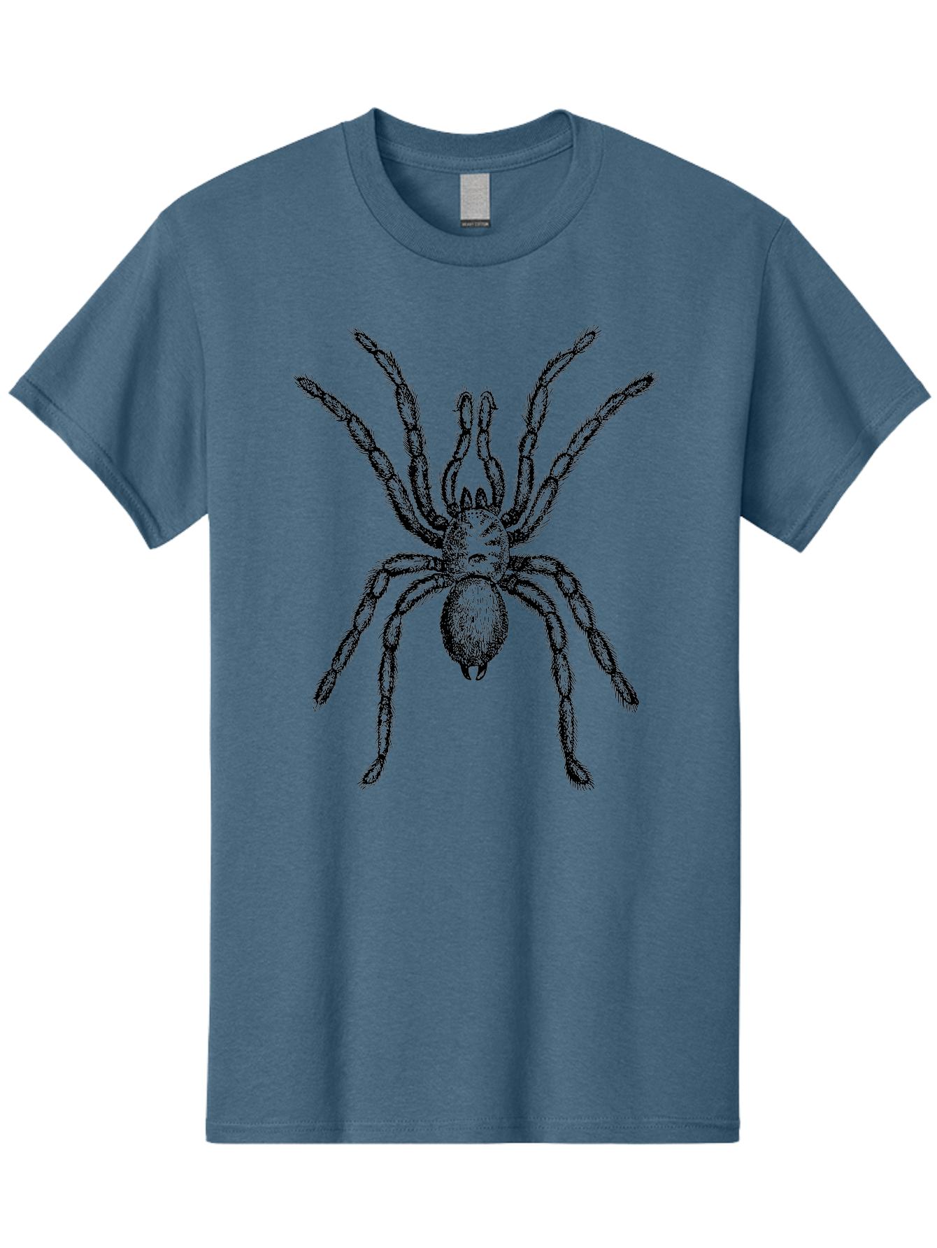 Black-Widow Men'S Graphic Tee, 100% Cotton, Comfortable Casual Summer Wear, Machine Washable, Black Widow Spider, Arachnid, Eight Legs, Venomous Spider, Spider Illustration, Detailed Drawing, Black And Green, Spider Art Aab511 11
