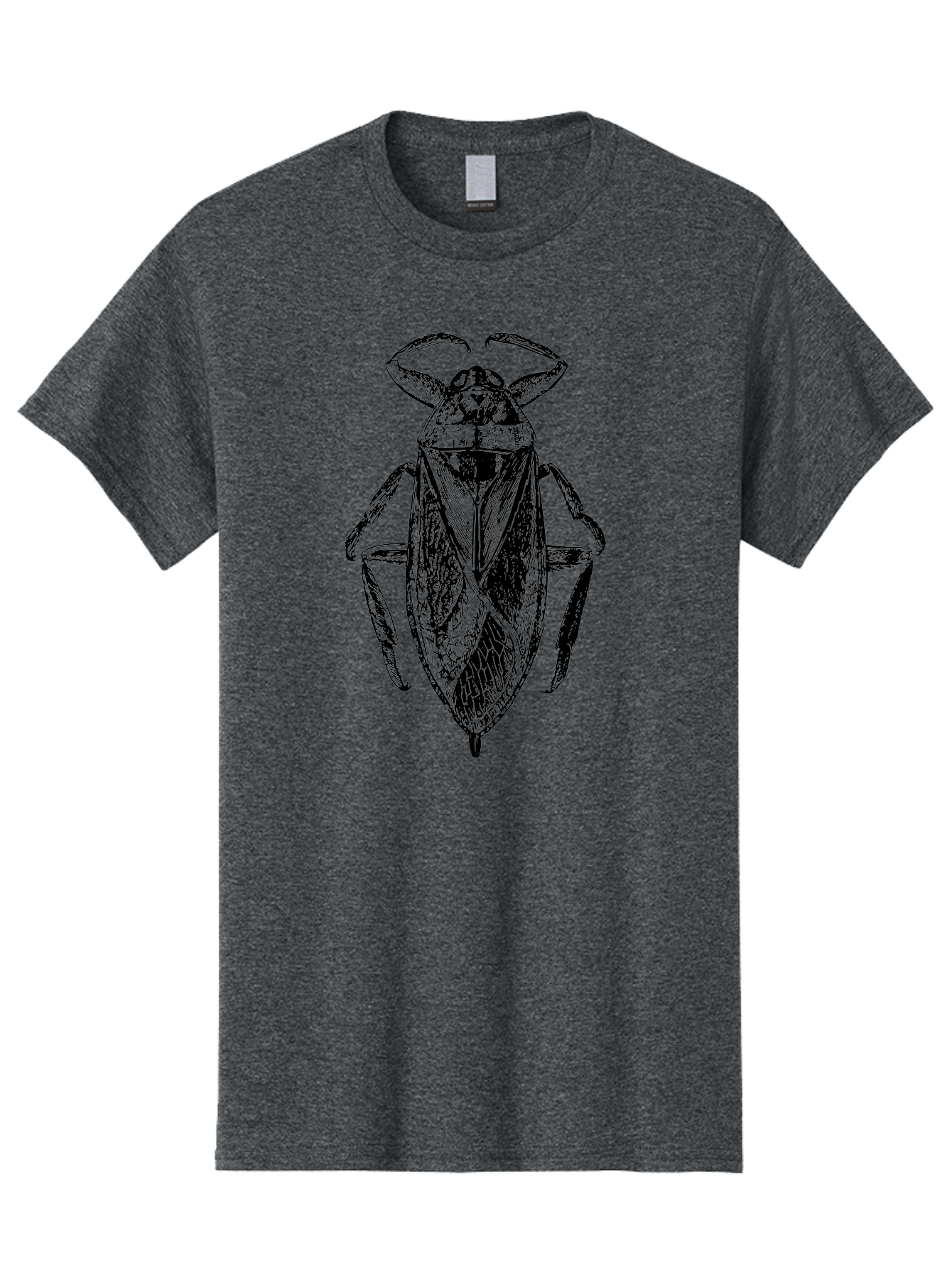 Bug-Illustration Men'S Graphic Tee, 100% Cotton, Comfortable Casual Summer Wear, Machine Washable, Insect Illustration, Entomology Art, Bug Drawing, Water Bug, Insect Anatomy, Wildlife Illustration, Detailed Artwork, Realistic Bug, Aab512 7