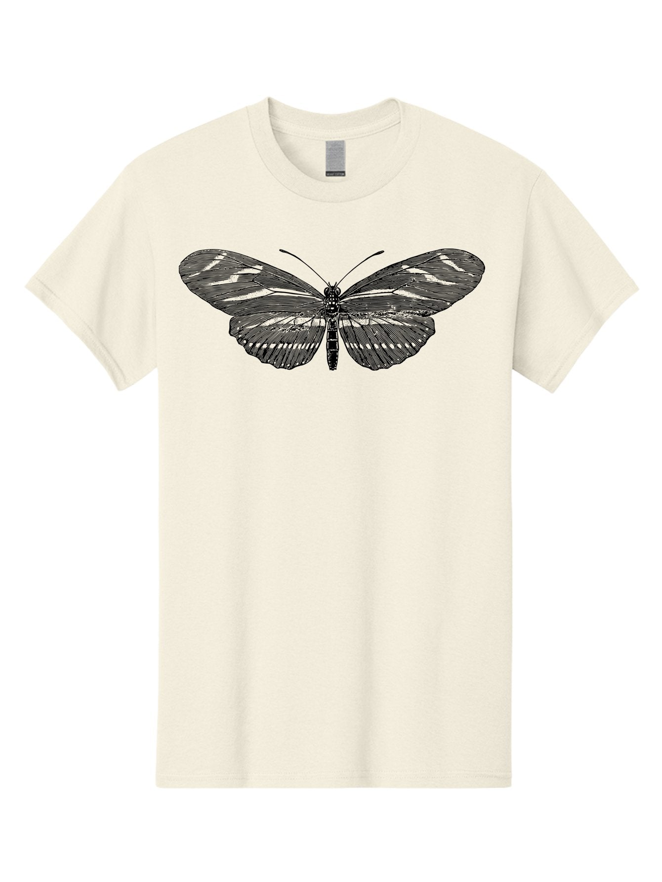 Butterfly-Silhouette-1 Men'S Graphic Tee, 100% Cotton, Comfortable Casual Summer Wear, Machine Washable, Delicate Butterfly, Intricate Details, Transparent Wings, Abstract Art, Insect Close-Up, Graphic Design Aab515