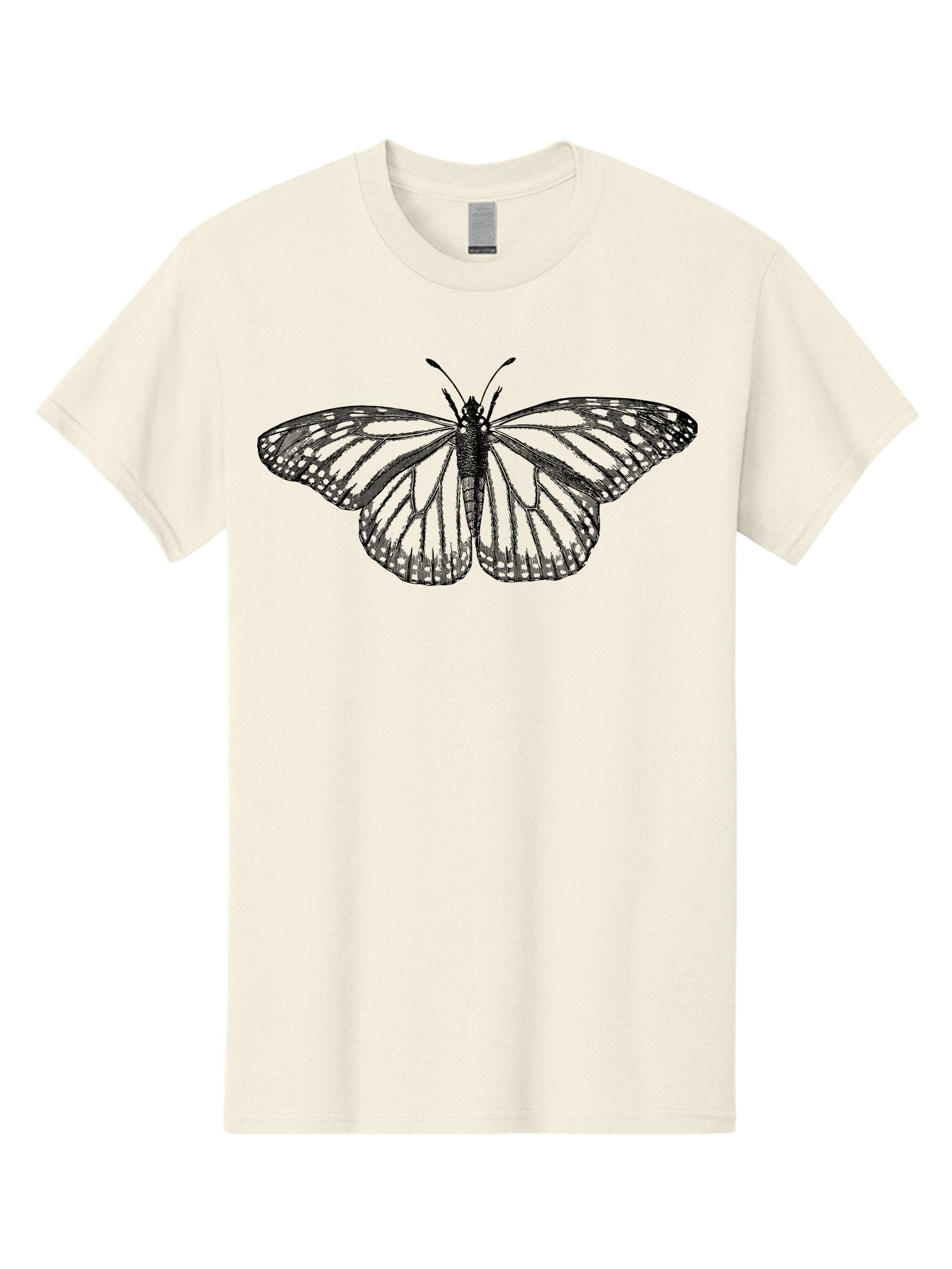 Butterfly Men'S Graphic Tee, 100% Cotton, Comfortable Casual Summer Wear, Machine Washable, Black Butterfly, Transparent Wings, Intricate Details, Delicate Patterns, Winged Insect, Symbolic Creature, Artistic Design, Natural Wonder, Aab517 4