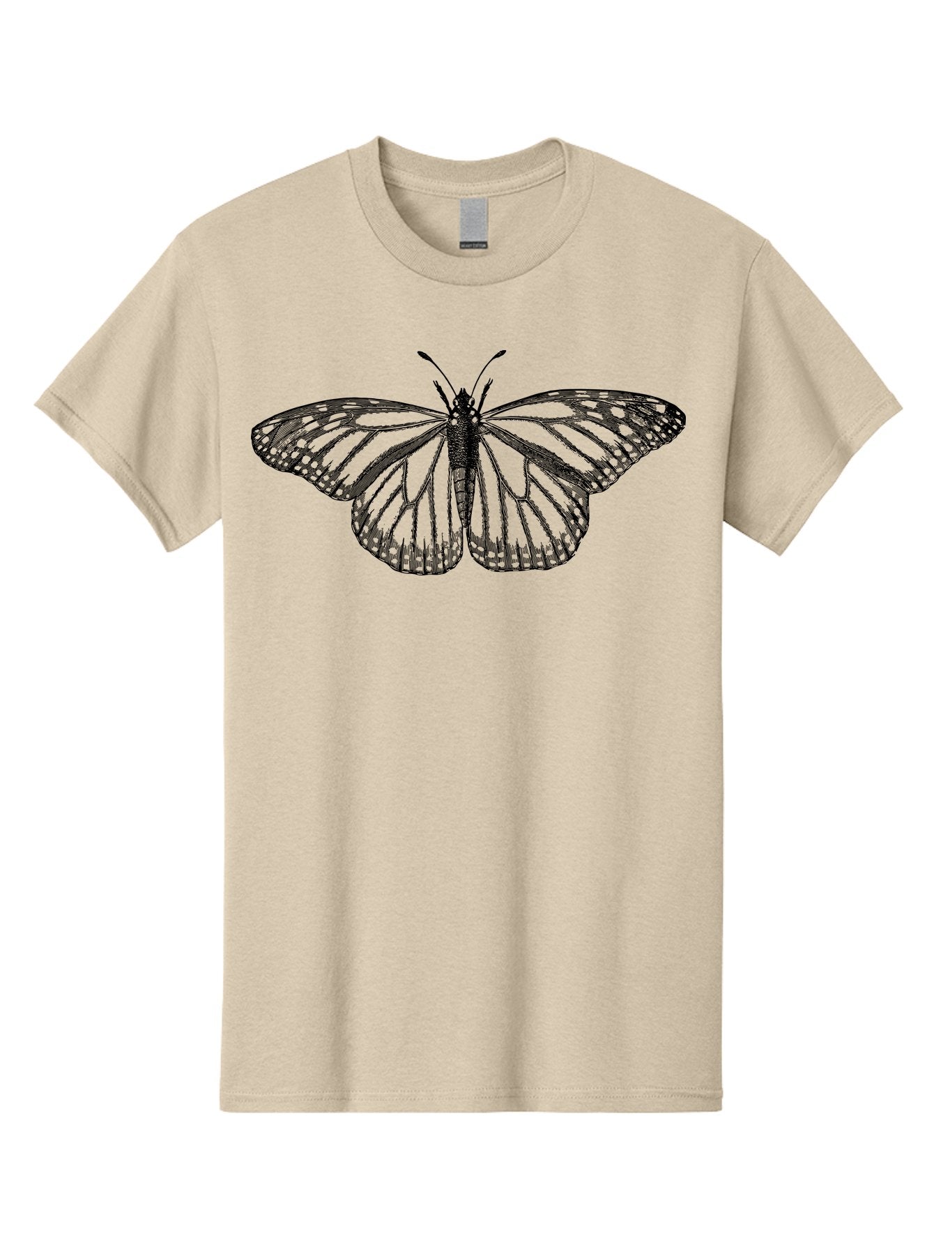 Butterfly Men'S Graphic Tee, 100% Cotton, Comfortable Casual Summer Wear, Machine Washable, Black Butterfly, Transparent Wings, Intricate Details, Delicate Patterns, Winged Insect, Symbolic Creature, Artistic Design, Natural Wonder, Aab517 7