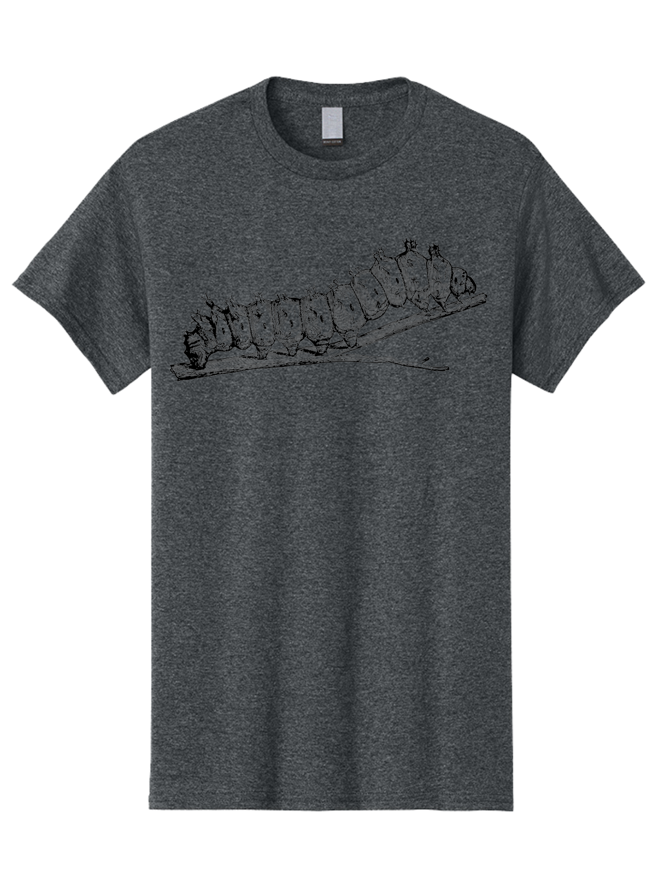 Caterpillar-On-Branch Men'S Graphic Tee, 100% Cotton, Comfortable Casual Summer Wear, Machine Washable, Caterpillar On Branch, Insect Metamorphosis, Garden Pests, Butterfly Life Cycle, Caterpillar Stages, Insect Illustration, Entomology Art Aab518 13