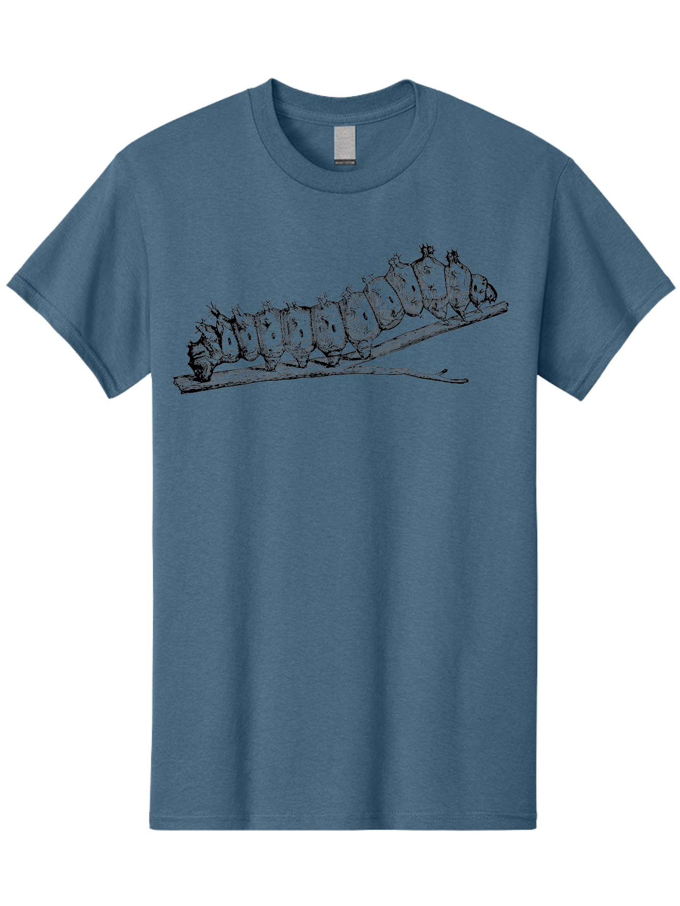 Caterpillar-On-Branch Men'S Graphic Tee, 100% Cotton, Comfortable Casual Summer Wear, Machine Washable, Caterpillar On Branch, Insect Metamorphosis, Garden Pests, Butterfly Life Cycle, Caterpillar Stages, Insect Illustration, Entomology Art Aab518 21