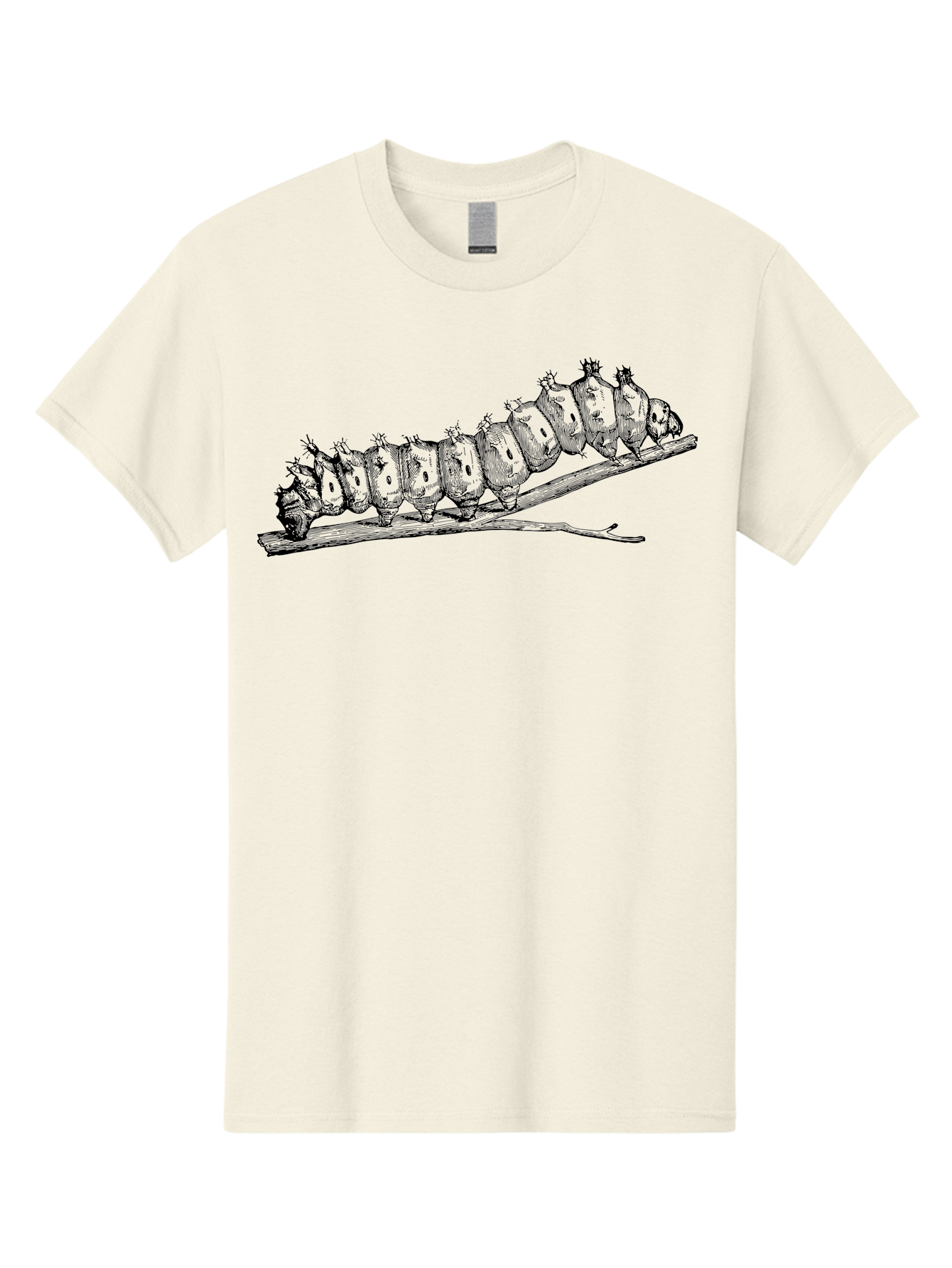 Caterpillar-On-Branch Men'S Graphic Tee, 100% Cotton, Comfortable Casual Summer Wear, Machine Washable, Caterpillar On Branch, Insect Metamorphosis, Garden Pests, Butterfly Life Cycle, Caterpillar Stages, Insect Illustration, Entomology Art Aab518 15