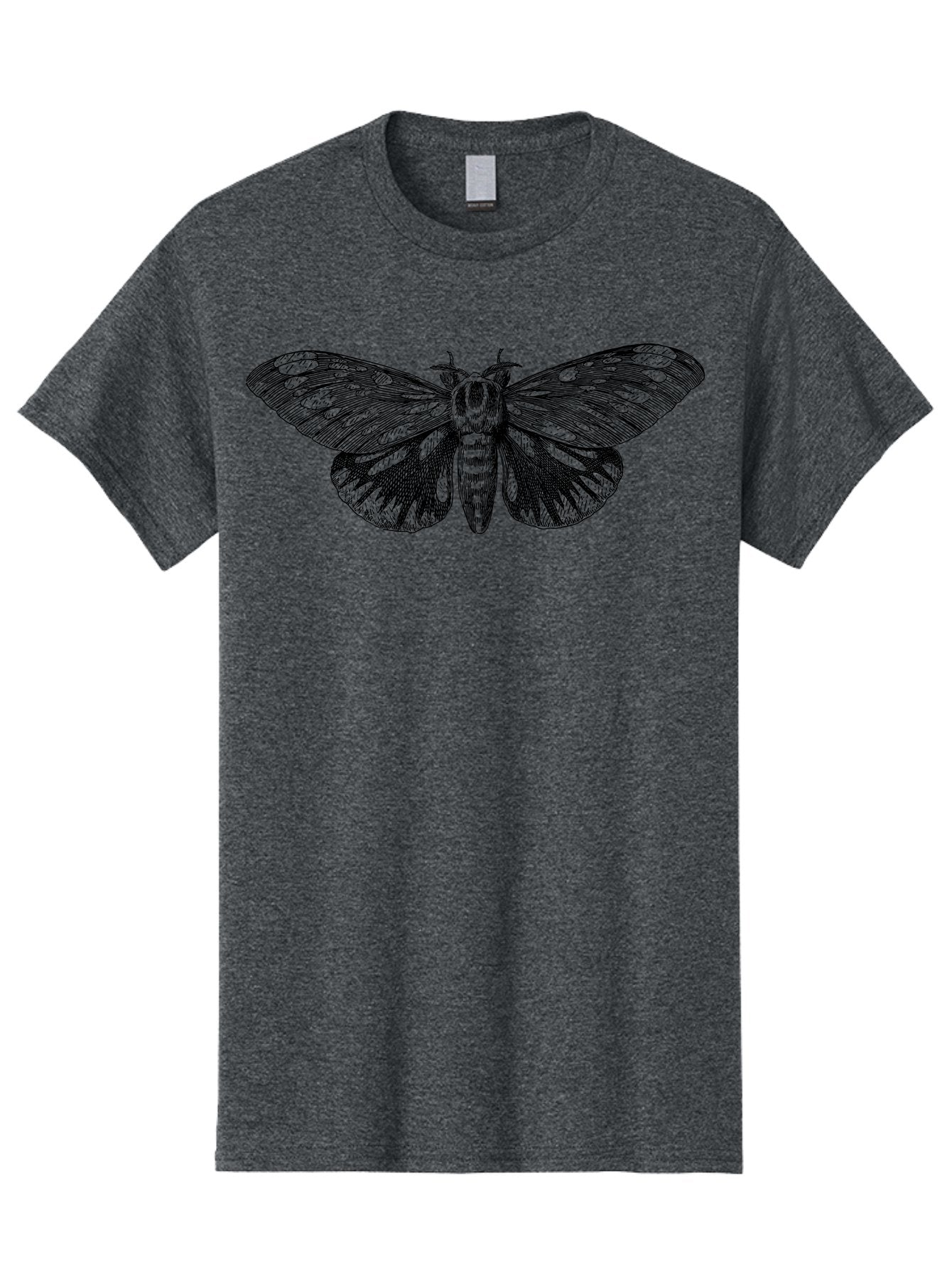Death-S-Head-Hawkmoth Men'S Graphic Tee, 100% Cotton, Comfortable Casual Summer Wear, Machine Washable, Moth Illustration, Insect Art, Detailed Drawing, Butterfly Design, Wing Pattern, Entomology, Delicate Wings, Ornate Details, Abstract Art Aab527 13