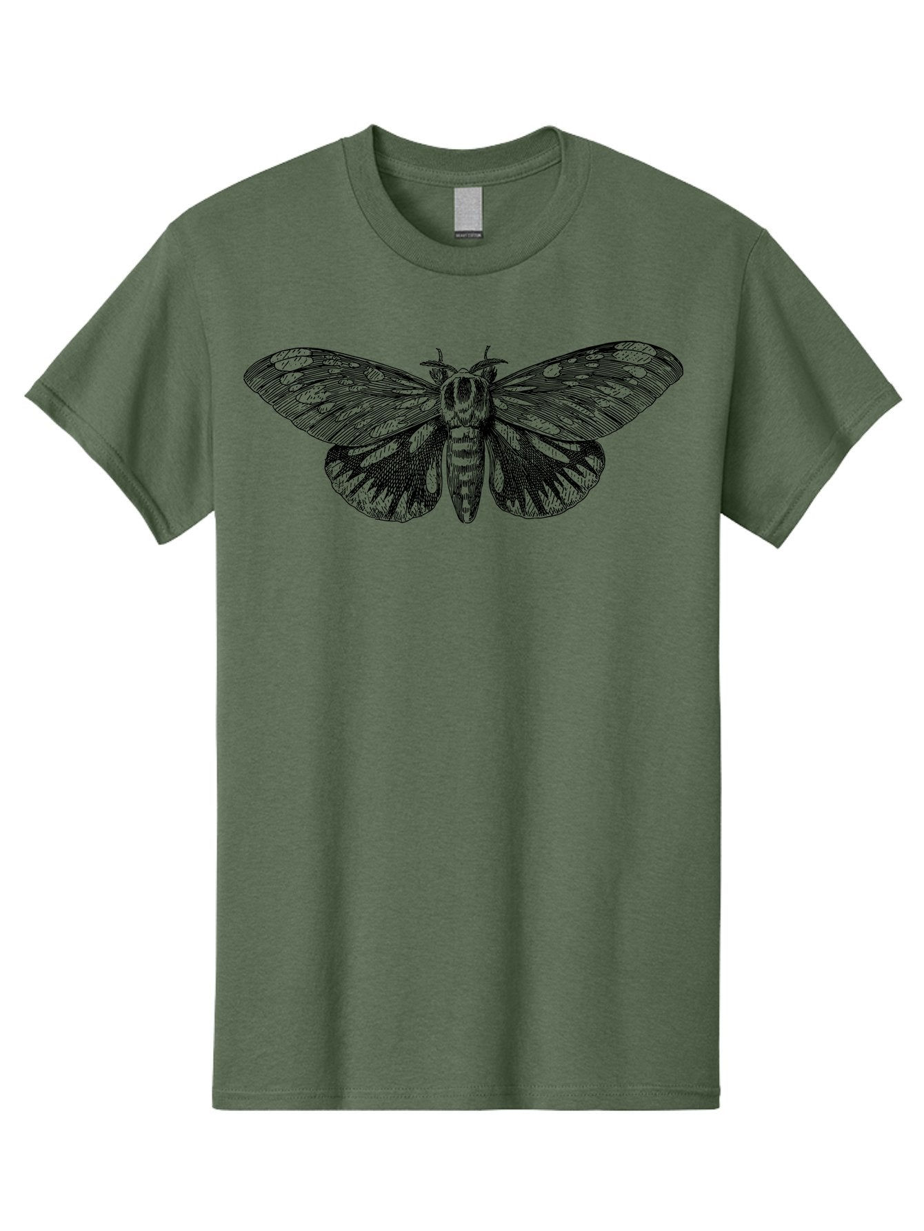 Death-S-Head-Hawkmoth Men'S Graphic Tee, 100% Cotton, Comfortable Casual Summer Wear, Machine Washable, Moth Illustration, Insect Art, Detailed Drawing, Butterfly Design, Wing Pattern, Entomology, Delicate Wings, Ornate Details, Abstract Art Aab527 5