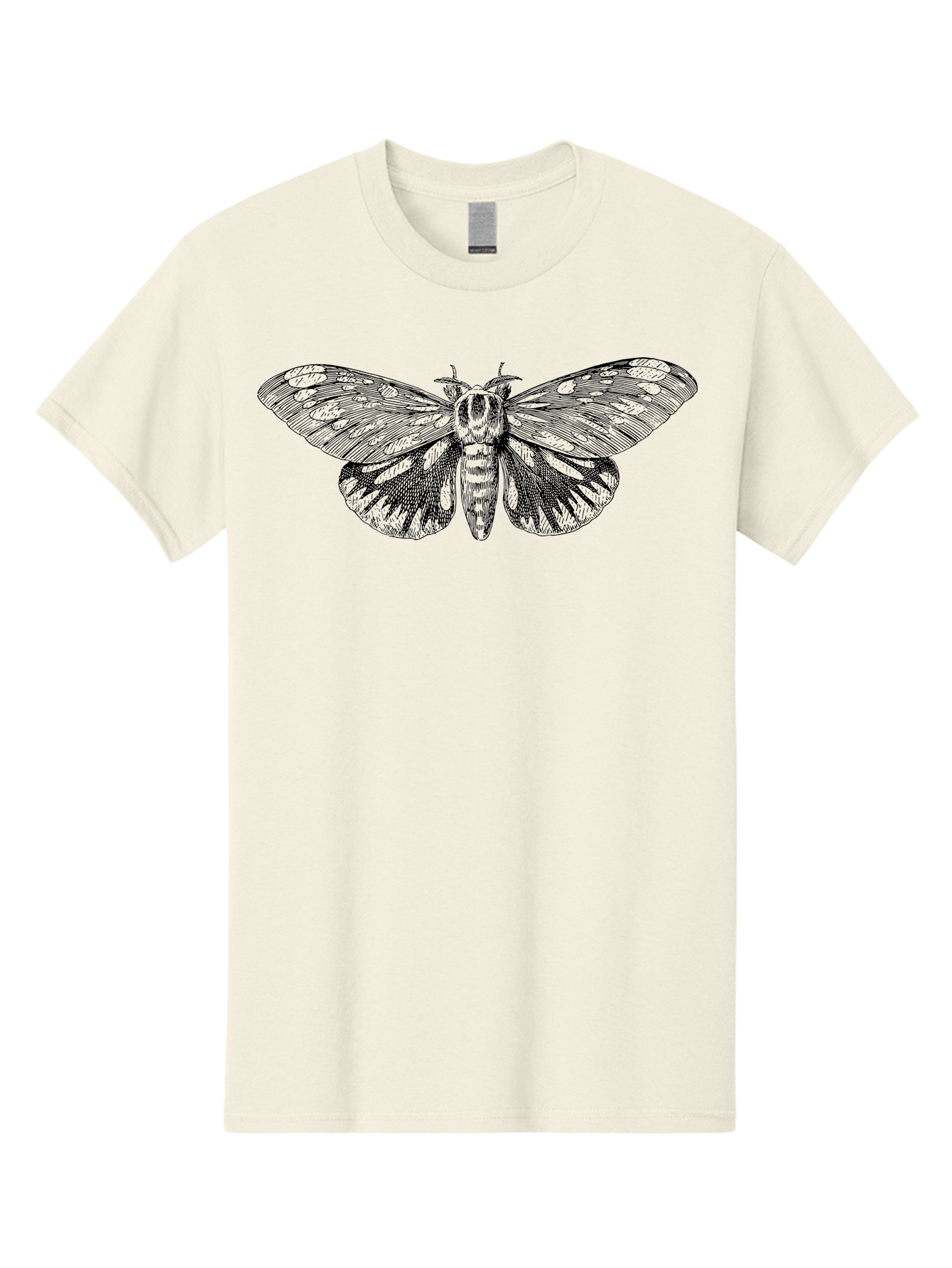 Death-S-Head-Hawkmoth Men'S Graphic Tee, 100% Cotton, Comfortable Casual Summer Wear, Machine Washable, Moth Illustration, Insect Art, Detailed Drawing, Butterfly Design, Wing Pattern, Entomology, Delicate Wings, Ornate Details, Abstract Art Aab527