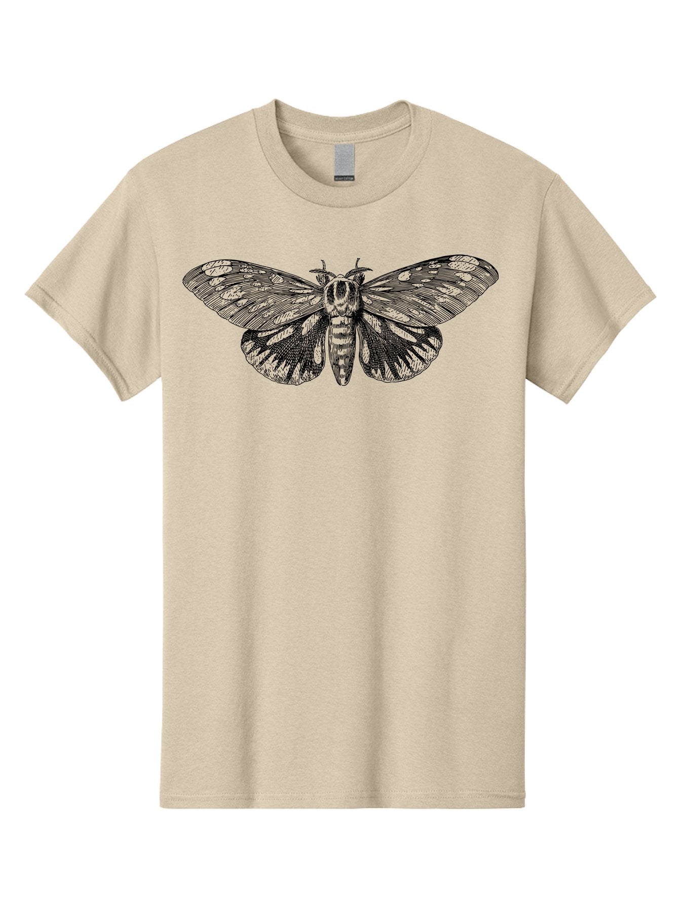 Death-S-Head-Hawkmoth Men'S Graphic Tee, 100% Cotton, Comfortable Casual Summer Wear, Machine Washable, Moth Illustration, Insect Art, Detailed Drawing, Butterfly Design, Wing Pattern, Entomology, Delicate Wings, Ornate Details, Abstract Art Aab527 8