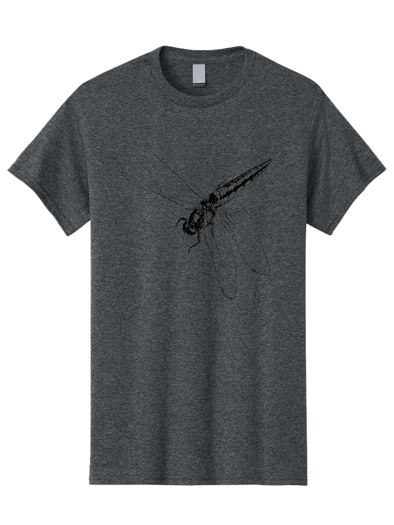 Dragonfly-1 Men'S Graphic Tee, 100% Cotton, Comfortable Casual Summer Wear, Machine Washable, Dragonfly Wings, Insect Art, Detailed Illustration, Black And Green, Wingspan, Dragonfly Species, Insect Anatomy, Delicate Patterns Aab528 15