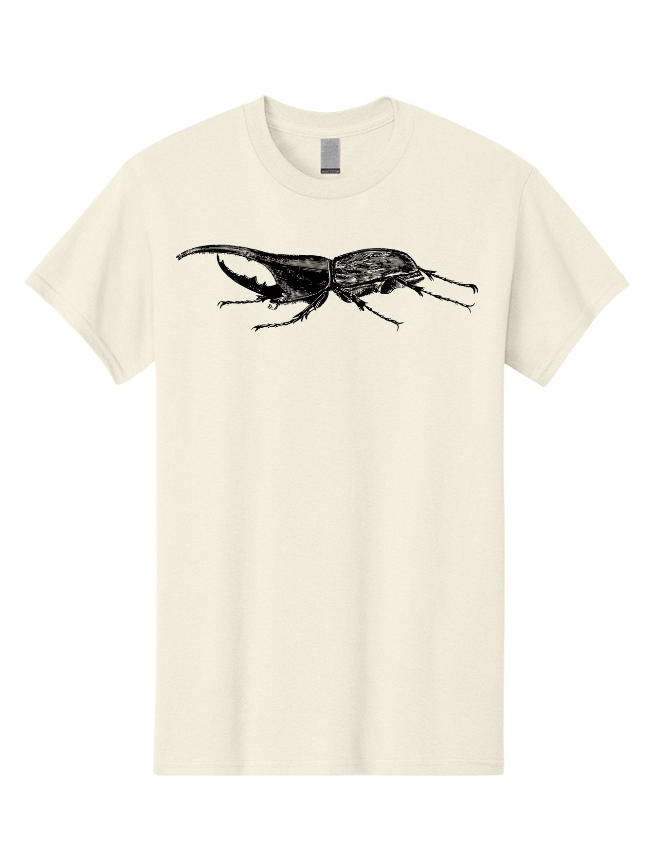 Giant-Stag-Beetle Men'S Graphic Tee, 100% Cotton, Comfortable Casual Summer Wear, Machine Washable, Giant Stag Beetle, Insect Silhouette, Wildlife Illustration, Entomology Art, Beetle Species, Dark Shadows, Detailed Insect, Insect Anatomy Aab535 15