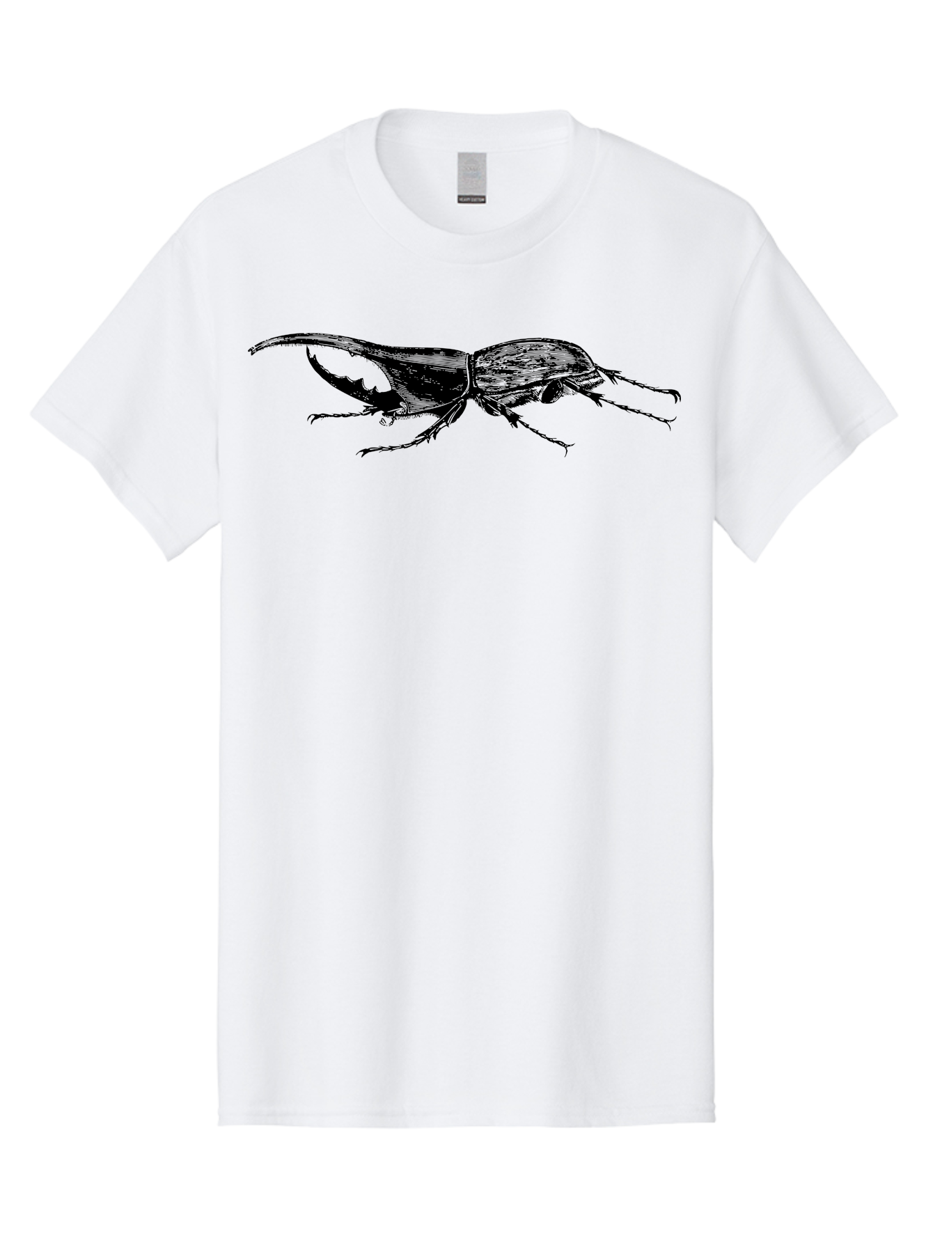 Giant-Stag-Beetle Men'S Graphic Tee, 100% Cotton, Comfortable Casual Summer Wear, Machine Washable, Giant Stag Beetle, Insect Silhouette, Wildlife Illustration, Entomology Art, Beetle Species, Dark Shadows, Detailed Insect, Insect Anatomy Aab535 29