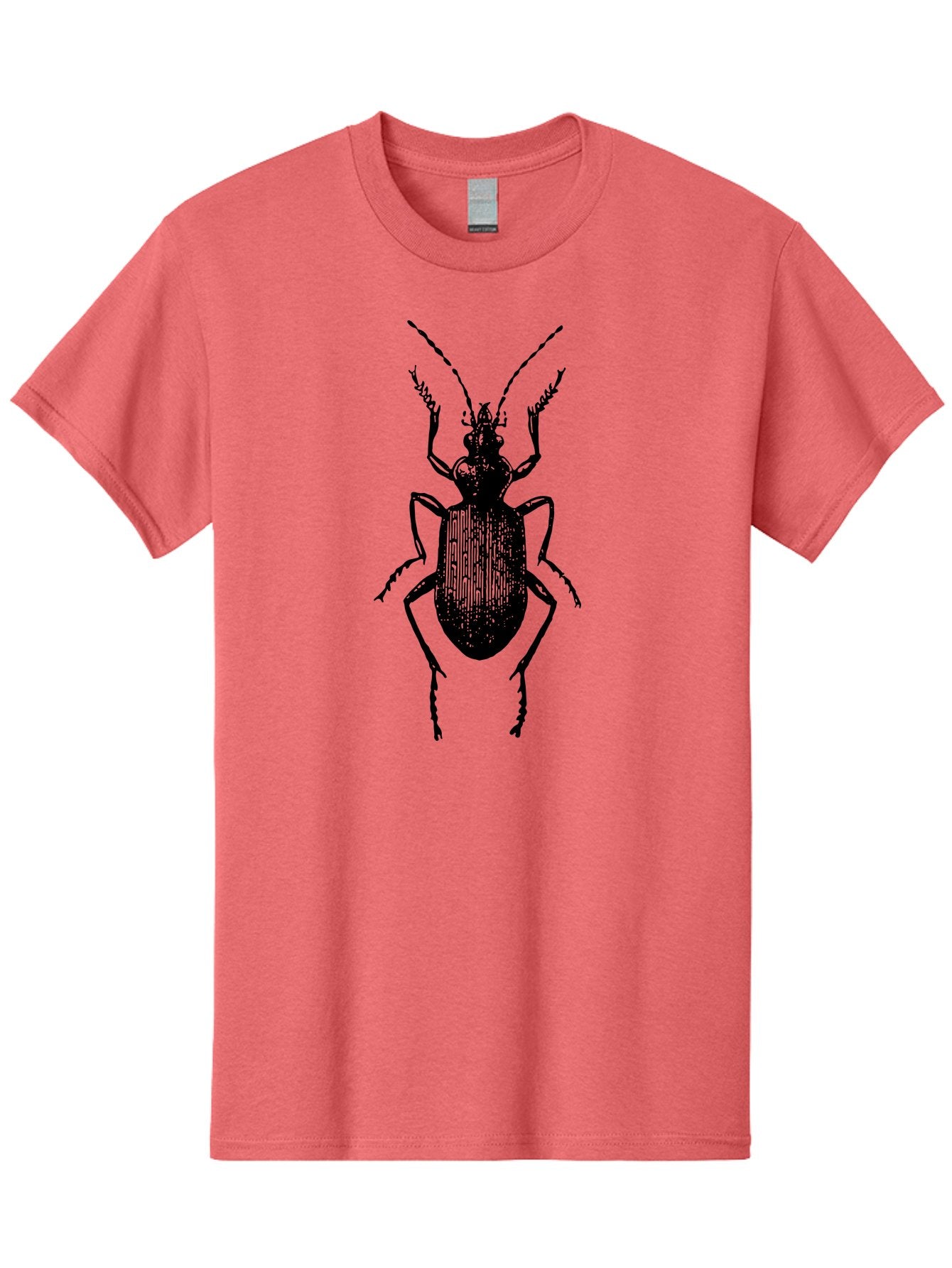 Ground-Beetle Men'S Graphic Tee, 100% Cotton, Comfortable Casual Summer Wear, Machine Washable, Black Beetle, Insect Silhouette, Detailed Illustration, Entomology Art, Bug Graphics, Six Legs, Antennae, Vector Design Aab538 15