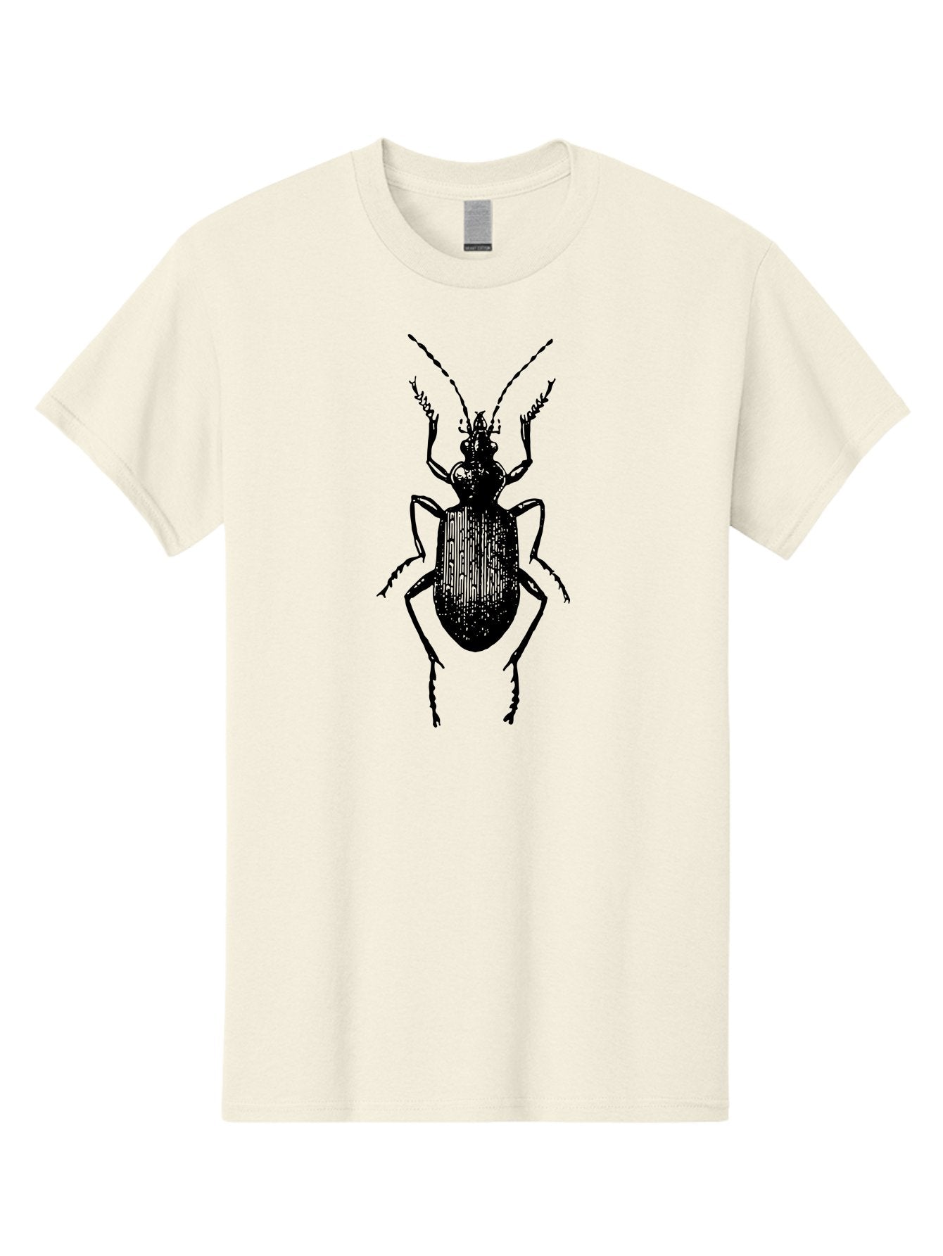 Ground-Beetle Men'S Graphic Tee, 100% Cotton, Comfortable Casual Summer Wear, Machine Washable, Black Beetle, Insect Silhouette, Detailed Illustration, Entomology Art, Bug Graphics, Six Legs, Antennae, Vector Design Aab538 8