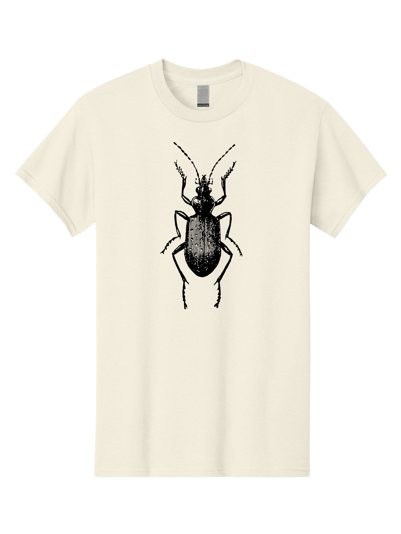 Ground-Beetle Men'S Graphic Tee, 100% Cotton, Comfortable Casual Summer Wear, Machine Washable, Black Beetle, Insect Silhouette, Detailed Illustration, Entomology Art, Bug Graphics, Six Legs, Antennae, Vector Design Aab538 17
