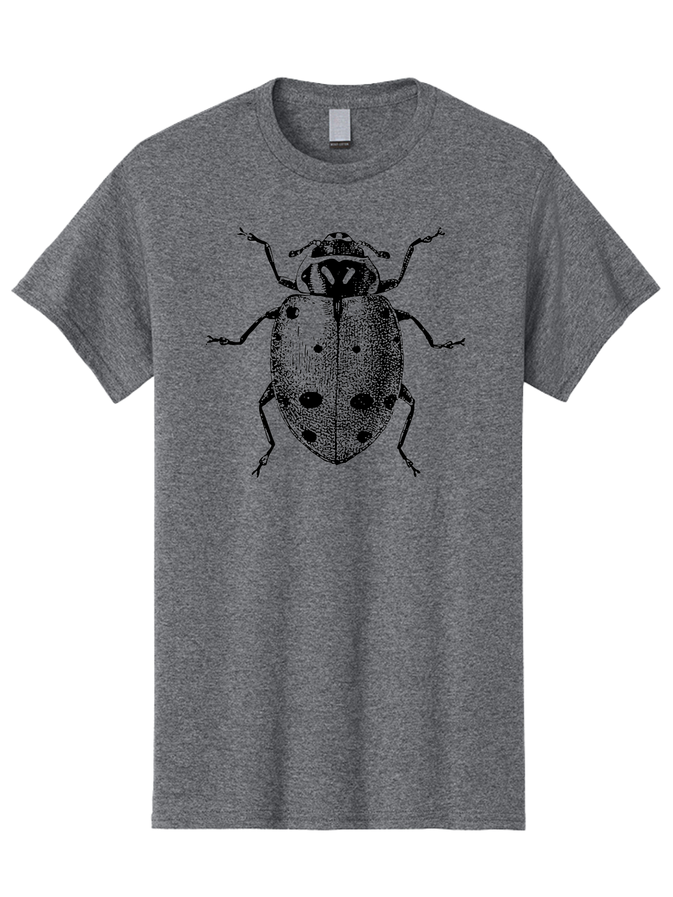Ladybug Men'S Graphic Tee, 100% Cotton, Comfortable Casual Summer Wear, Machine Washable, Ladybug Illustration, Black Spots, Insect Drawing, Detailed Artwork, Entomology Art, Beetle Graphics, Natural History Illustration, Bug Design Aab542 9