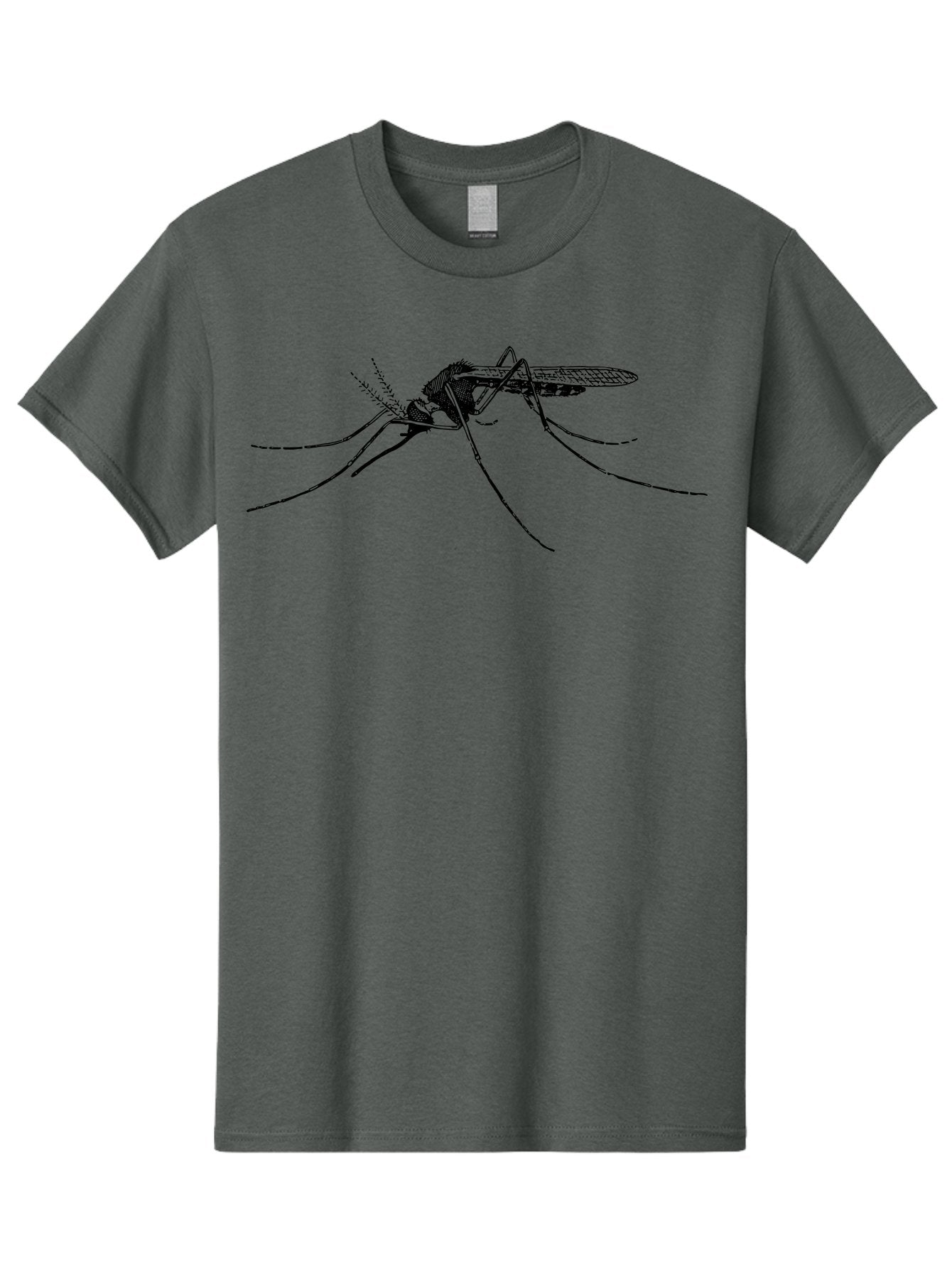Mosquito Men'S Graphic Tee, 100% Cotton, Comfortable Casual Summer Wear, Machine Washable, Mosquito Insect, Disease Carrier, Pest Control, Vector-Borne Illness, Malaria, Zika Virus, Dengue Fever, Yellow Fever, Long Legs, Wings, Aab545 6
