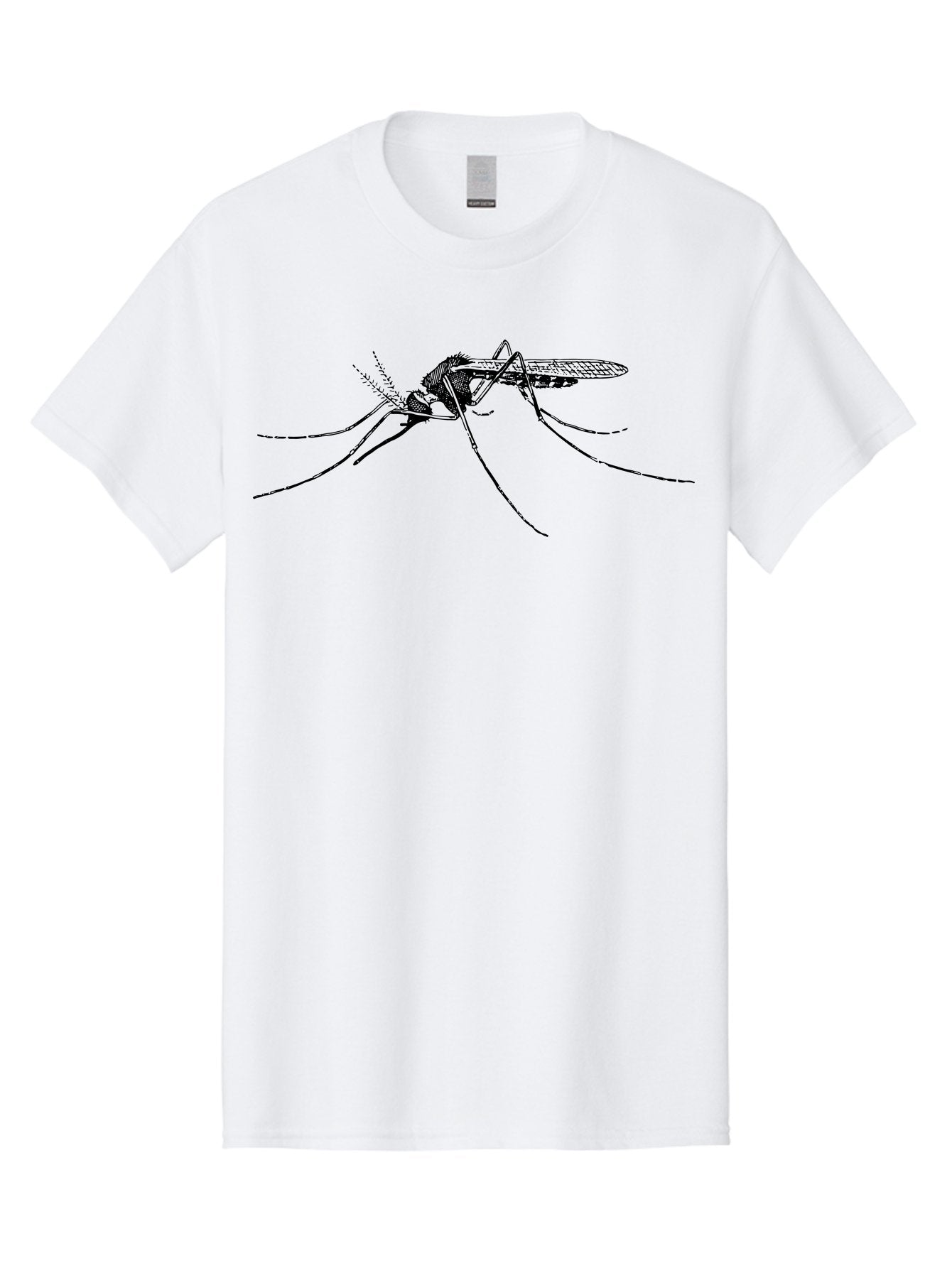 Mosquito Men'S Graphic Tee, 100% Cotton, Comfortable Casual Summer Wear, Machine Washable, Mosquito Insect, Disease Carrier, Pest Control, Vector-Borne Illness, Malaria, Zika Virus, Dengue Fever, Yellow Fever, Long Legs, Wings, Aab545 12