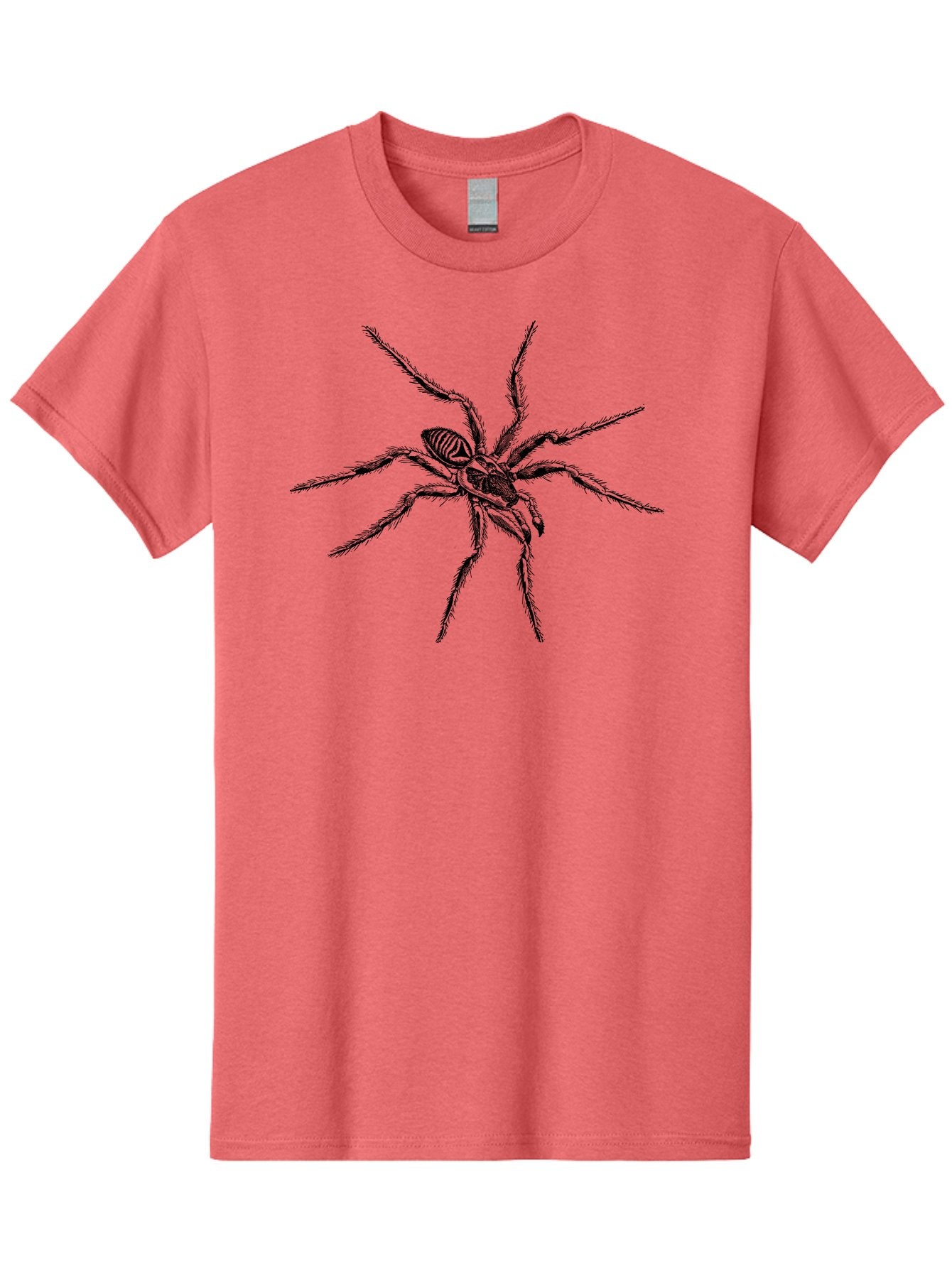 Spider-1 Men'S Graphic Tee, 100% Cotton, Comfortable Casual Summer Wear, Machine Washable, Black Spider, Eight Legs, Arachnid, Insect, Detailed Illustration, Spider Anatomy, Creepy Crawlers, Spider Art Aab552 4