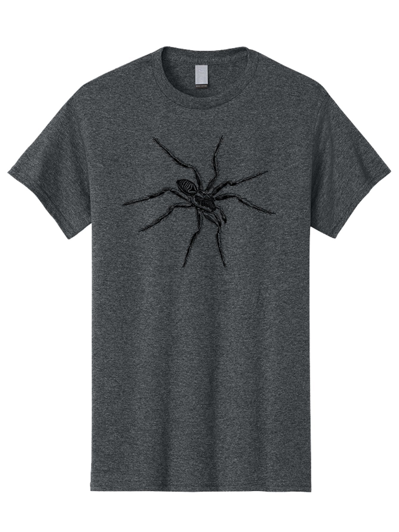 Spider-1 Men'S Graphic Tee, 100% Cotton, Comfortable Casual Summer Wear, Machine Washable, Black Spider, Eight Legs, Arachnid, Insect, Detailed Illustration, Spider Anatomy, Creepy Crawlers, Spider Art Aab552 12