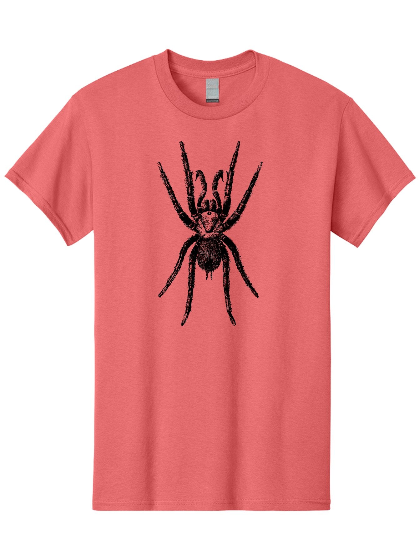 Spider Men'S Graphic Tee, 100% Cotton, Comfortable Casual Summer Wear, Machine Washable, Black Widow Spider, Arachnid, Eight Legs, Spider Silhouette, Arachnophobia, Black And Green, Creepy Crawlers, Spider Graphics, Dark Art Aab554 12