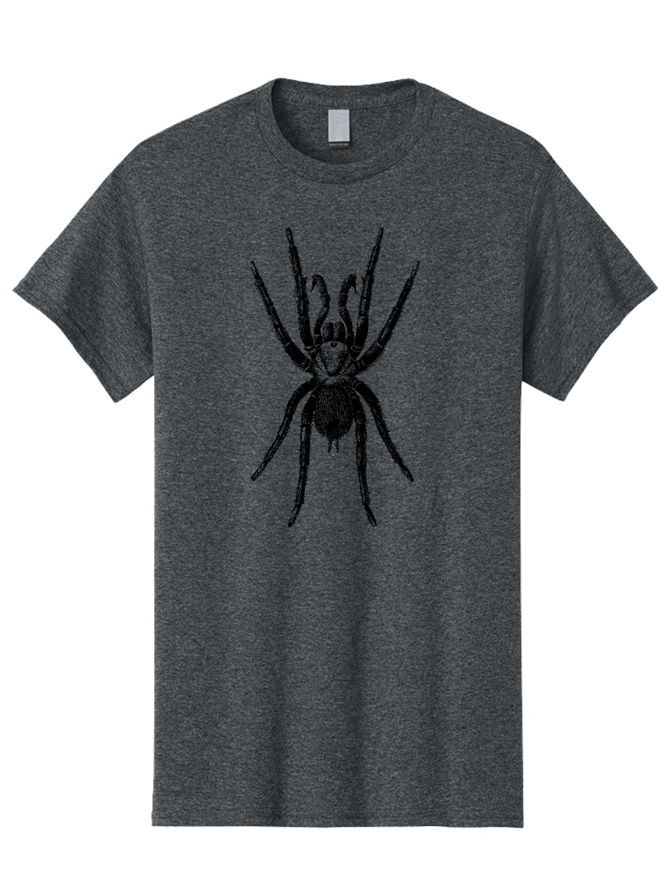 Spider Men'S Graphic Tee, 100% Cotton, Comfortable Casual Summer Wear, Machine Washable, Black Widow Spider, Arachnid, Eight Legs, Spider Silhouette, Arachnophobia, Black And Green, Creepy Crawlers, Spider Graphics, Dark Art Aab554 11