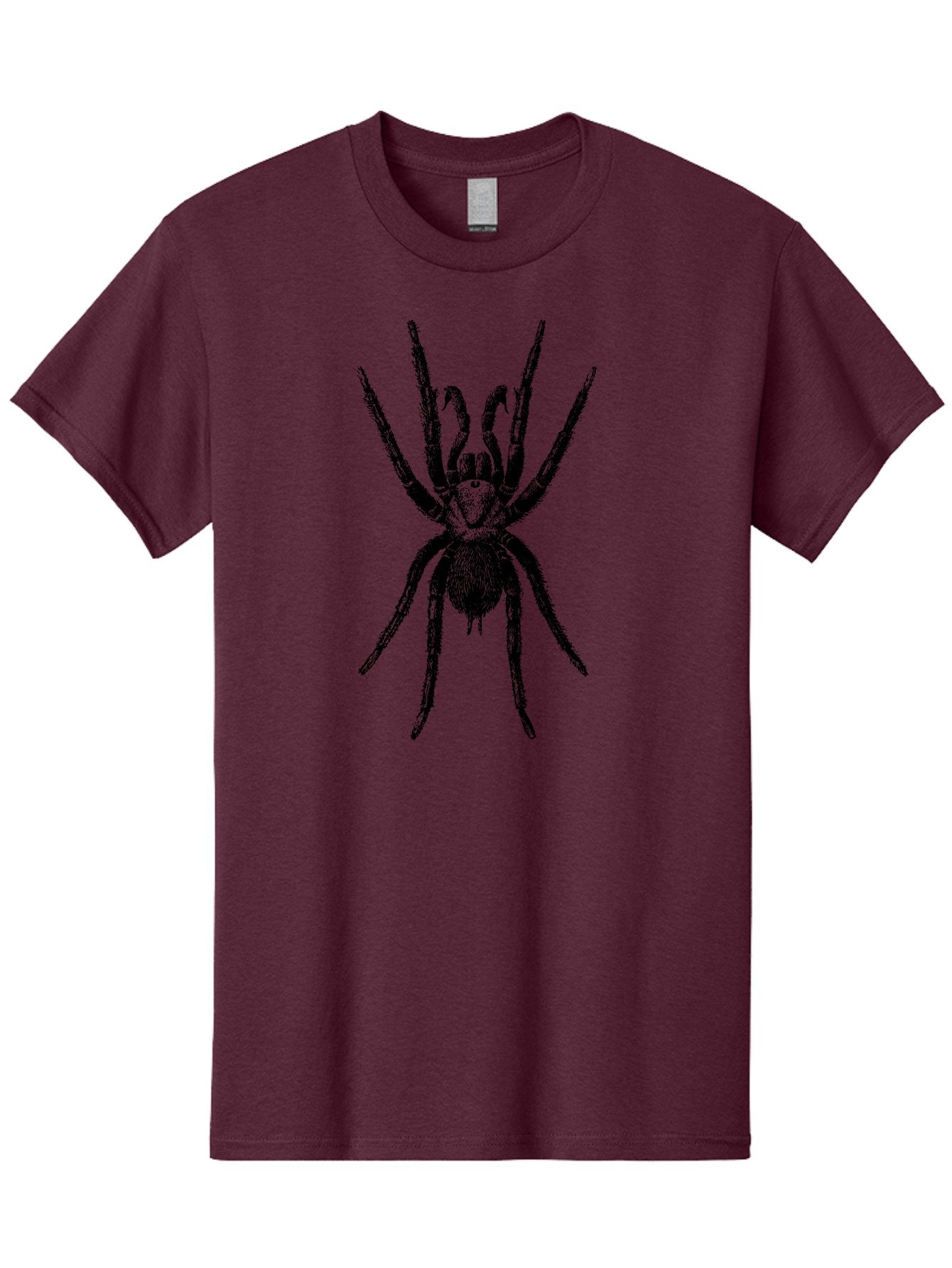 Spider Men'S Graphic Tee, 100% Cotton, Comfortable Casual Summer Wear, Machine Washable, Black Widow Spider, Arachnid, Eight Legs, Spider Silhouette, Arachnophobia, Black And Green, Creepy Crawlers, Spider Graphics, Dark Art Aab554 9