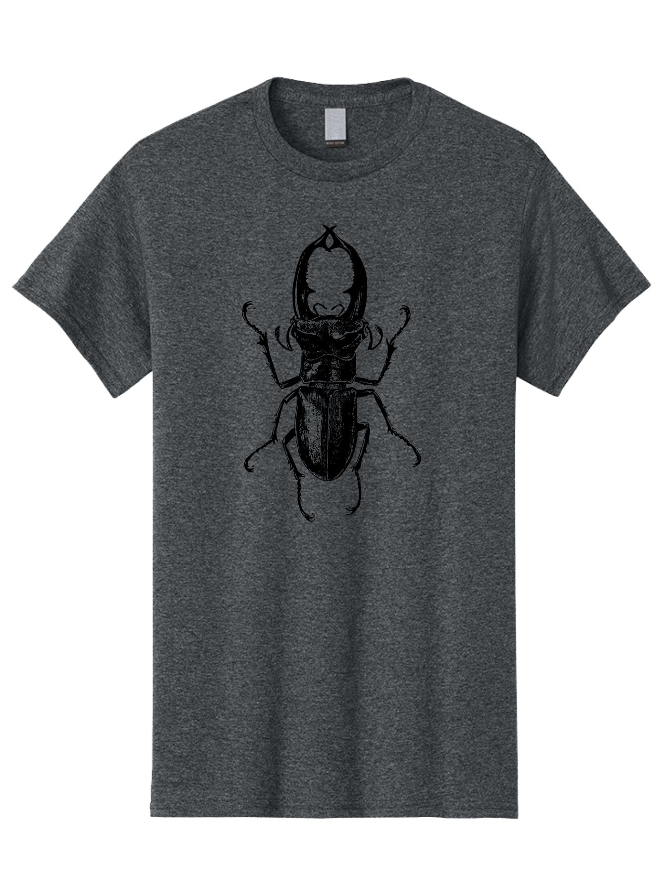 Stag-Beetle Men'S Graphic Tee, 100% Cotton, Comfortable Casual Summer Wear, Machine Washable, Stag Beetle, Insect Art, Entomology Illustration, Beetle Species, Wildlife Graphics, Detailed Drawing, Natural History, Insect Morphology Aab556 3