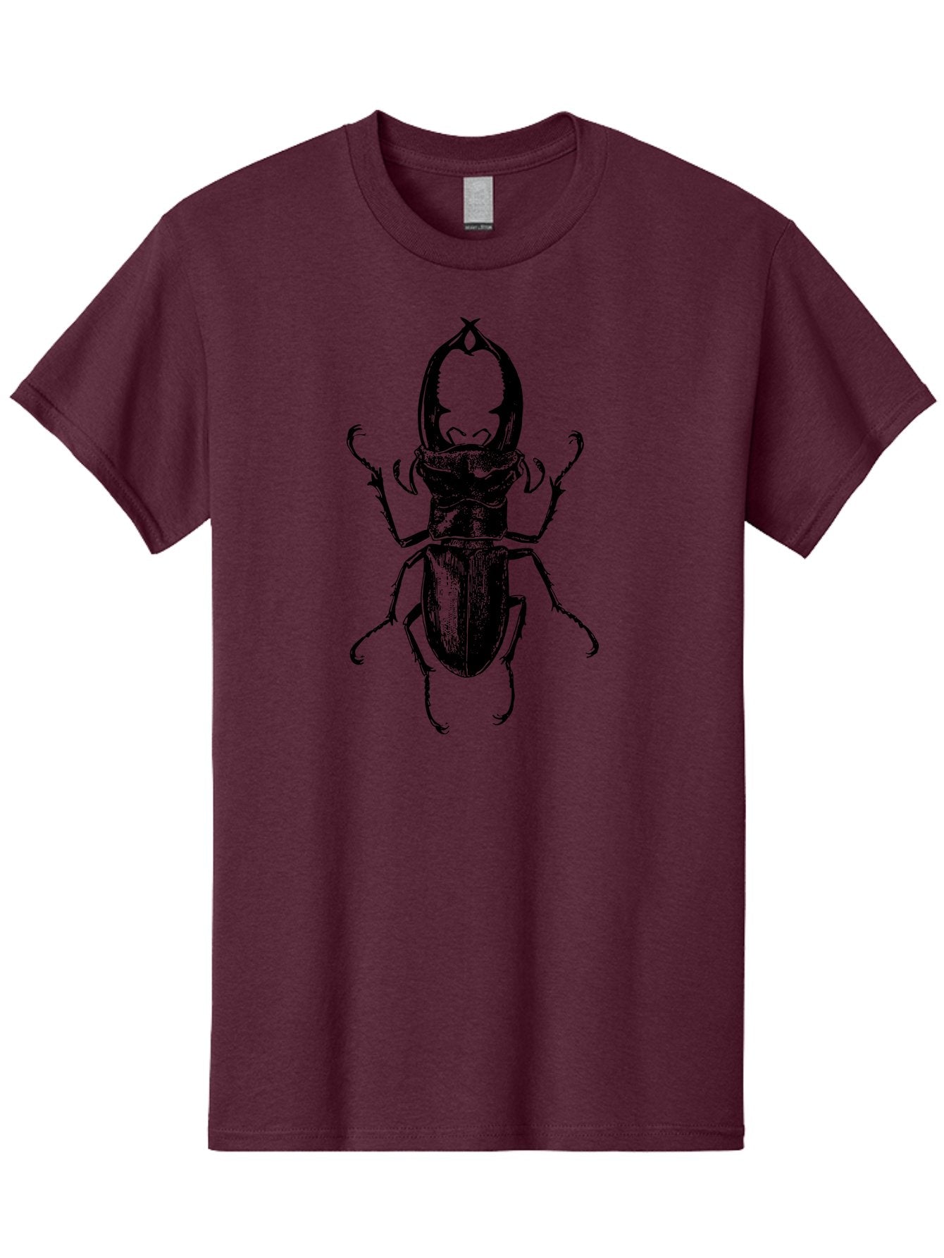 Stag-Beetle Men'S Graphic Tee, 100% Cotton, Comfortable Casual Summer Wear, Machine Washable, Stag Beetle, Insect Art, Entomology Illustration, Beetle Species, Wildlife Graphics, Detailed Drawing, Natural History, Insect Morphology Aab556 4