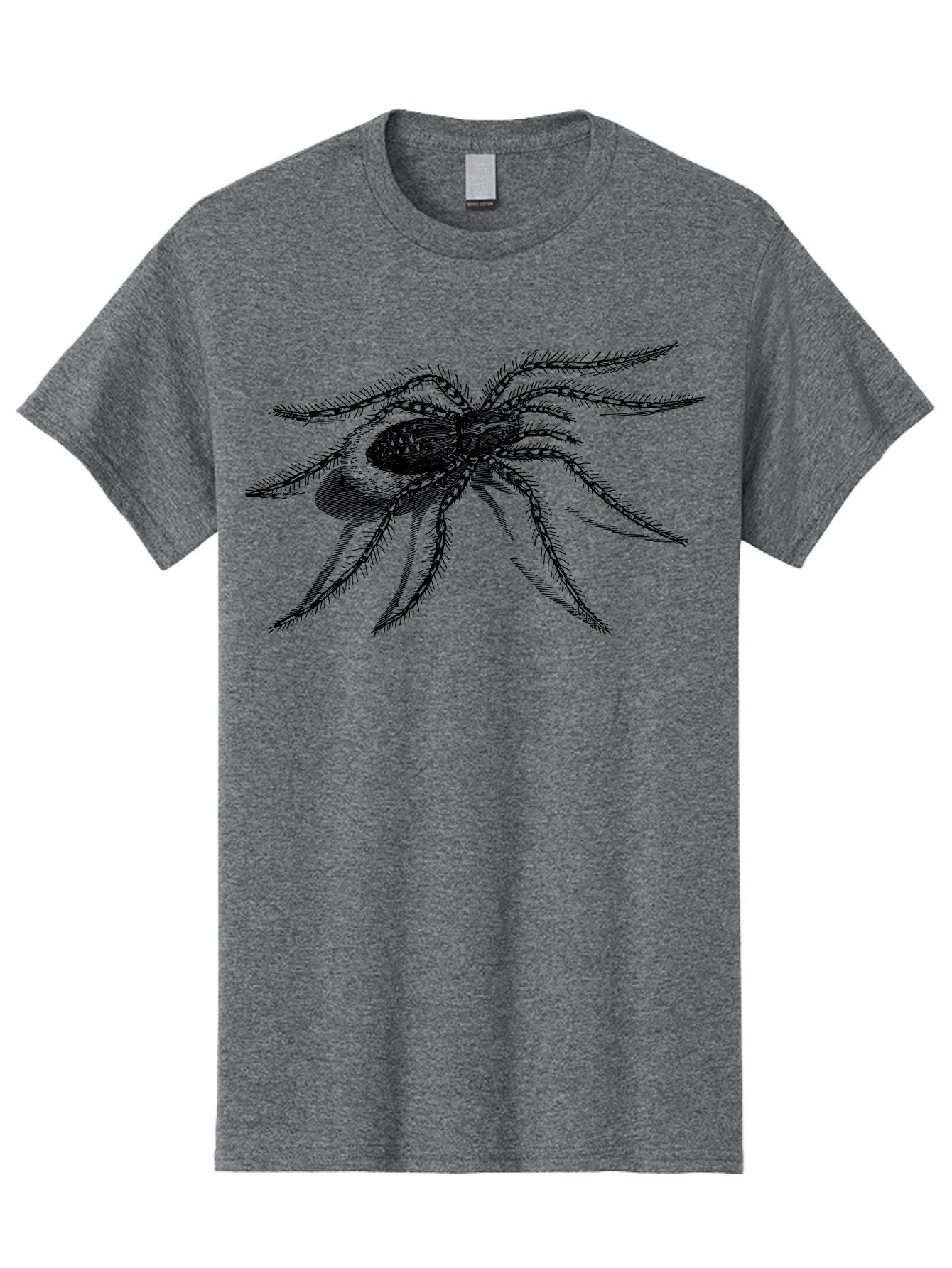 Tarantula-1 Men'S Graphic Tee, 100% Cotton, Comfortable Casual Summer Wear, Machine Washable, Black Spider, Spider Illustration, Arachnid Art, Creepy Crawlers, Eight-Legged Creature, Spider Graphics, Arachnophobia, Spider Silhouette Aab557 14