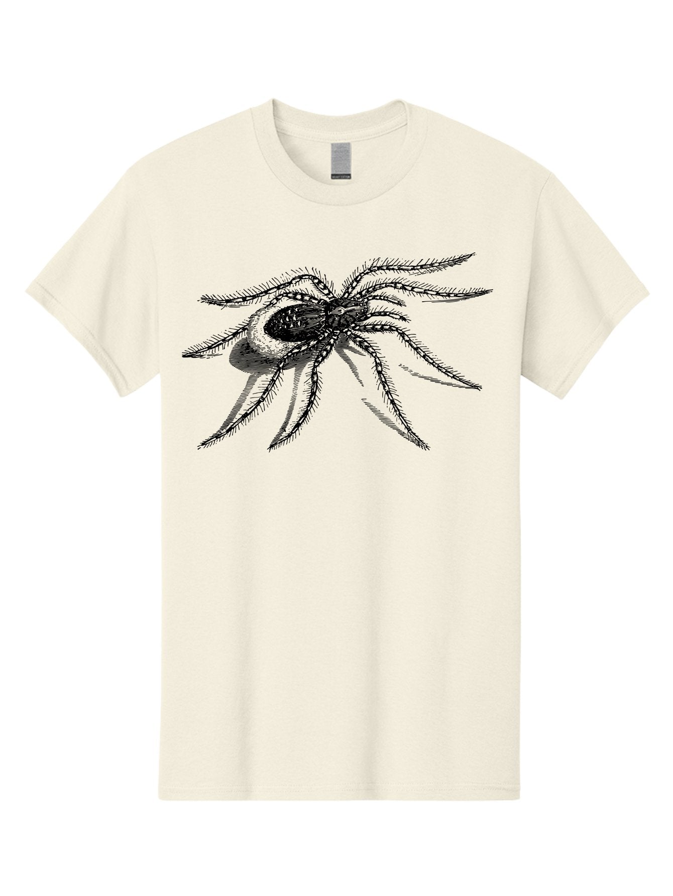 Tarantula-1 Men'S Graphic Tee, 100% Cotton, Comfortable Casual Summer Wear, Machine Washable, Black Spider, Spider Illustration, Arachnid Art, Creepy Crawlers, Eight-Legged Creature, Spider Graphics, Arachnophobia, Spider Silhouette Aab557 7