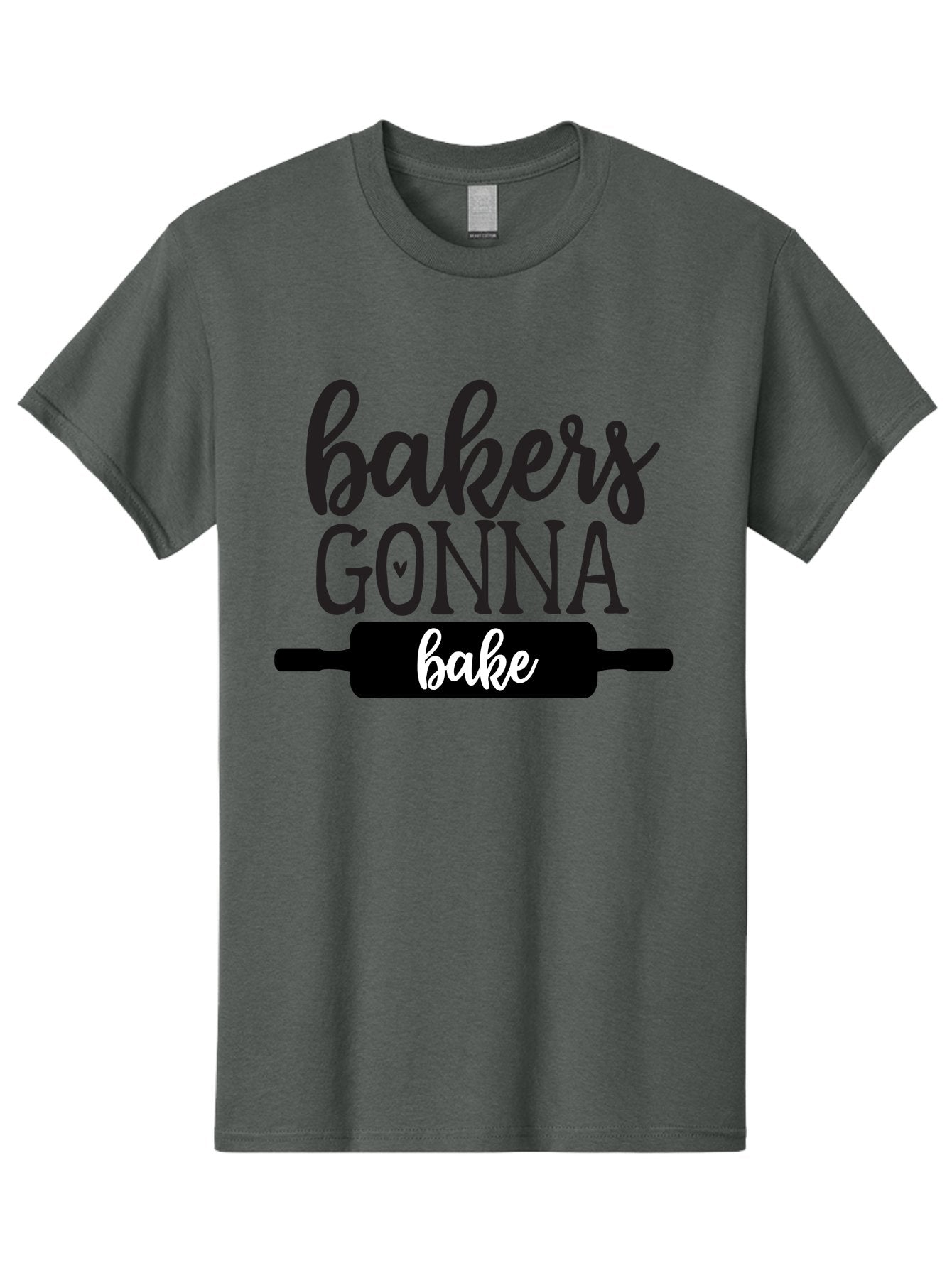 Bakers-Gonna-Bake-1 Men'S Graphic Tee, 100% Cotton, Comfortable Casual Summer Wear, Machine Washable, Baking Inspiration, Bakers Gonna Bake, Rolling Pin, Baking Quotes, Sweet Treats, Baker'S Life, Baking Love, Pastry Arts Aab562 4