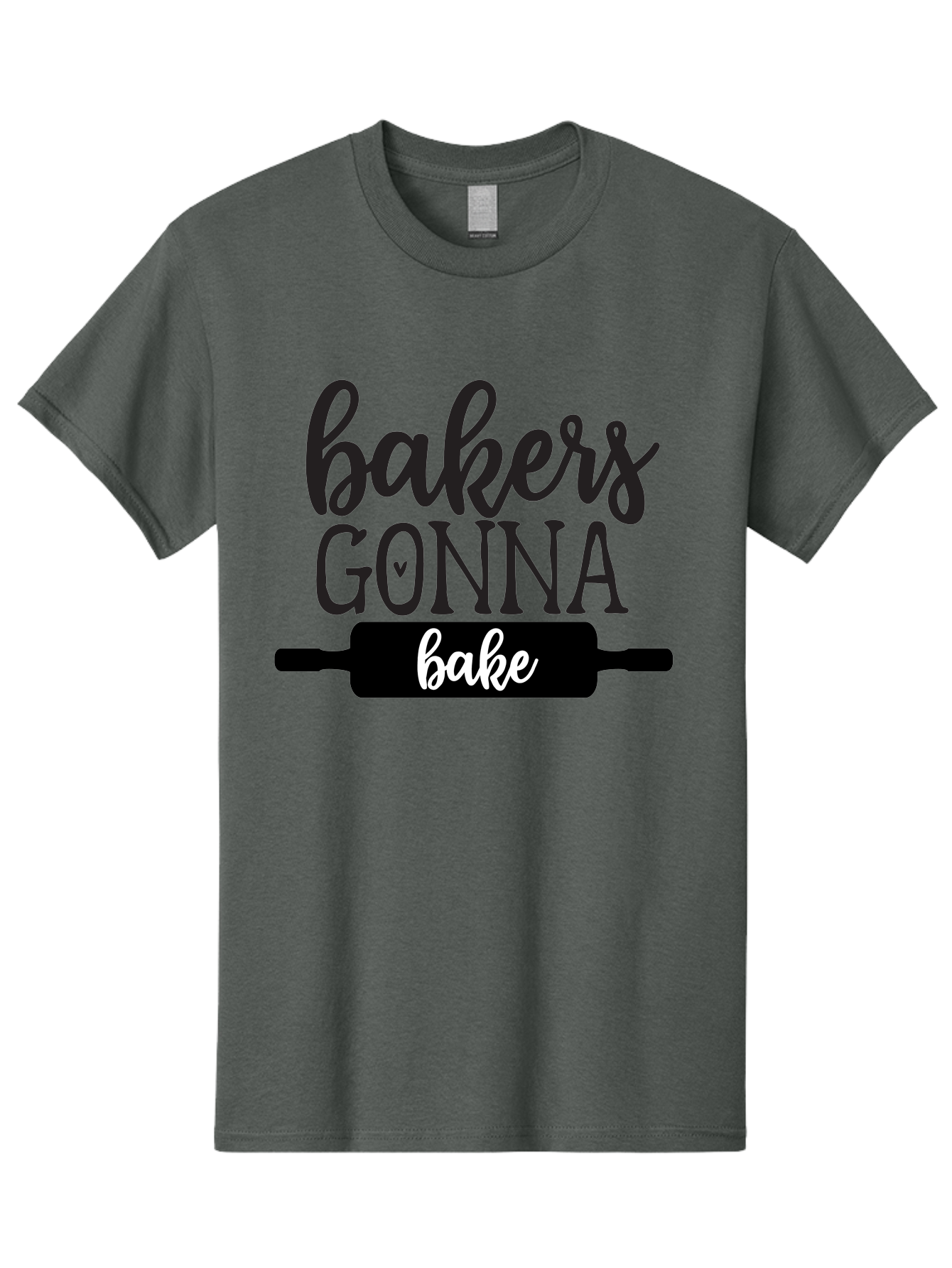 Bakers-Gonna-Bake-1 Men'S Graphic Tee, 100% Cotton, Comfortable Casual Summer Wear, Machine Washable, Baking Inspiration, Bakers Gonna Bake, Rolling Pin, Baking Quotes, Sweet Treats, Baker'S Life, Baking Love, Pastry Arts Aab562 23