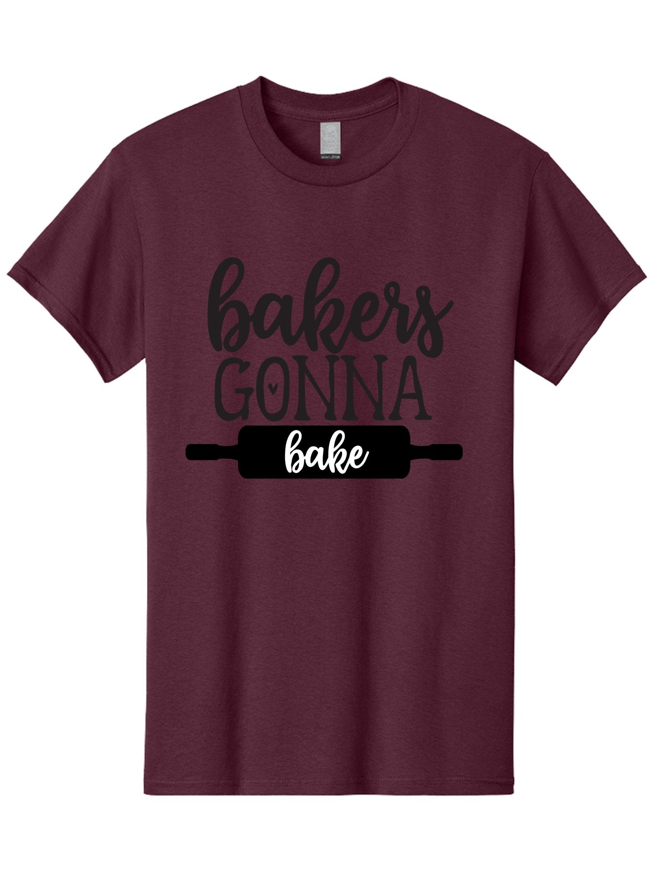Bakers-Gonna-Bake-1 Men'S Graphic Tee, 100% Cotton, Comfortable Casual Summer Wear, Machine Washable, Baking Inspiration, Bakers Gonna Bake, Rolling Pin, Baking Quotes, Sweet Treats, Baker'S Life, Baking Love, Pastry Arts Aab562 7