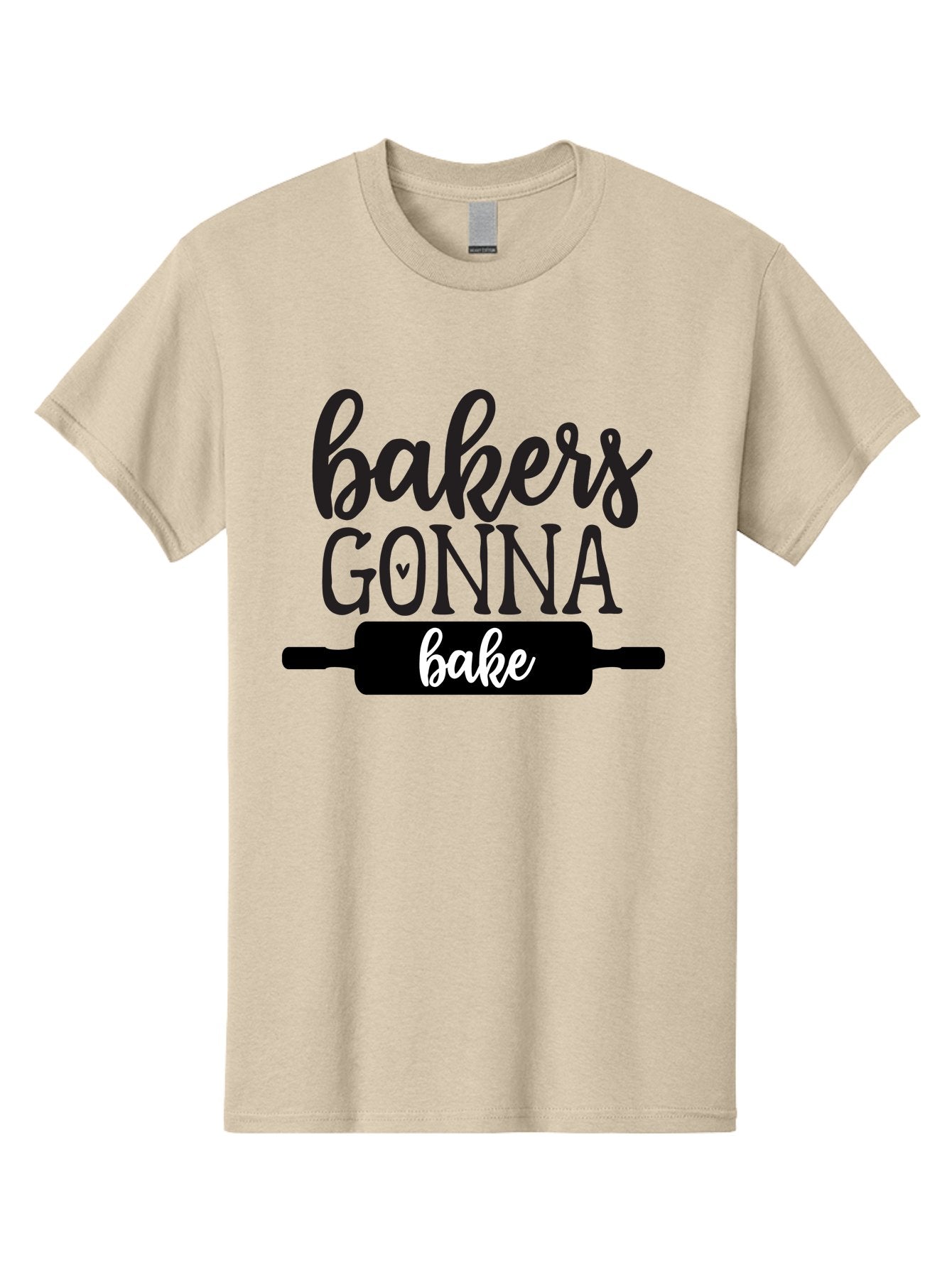 Bakers-Gonna-Bake-1 Men'S Graphic Tee, 100% Cotton, Comfortable Casual Summer Wear, Machine Washable, Baking Inspiration, Bakers Gonna Bake, Rolling Pin, Baking Quotes, Sweet Treats, Baker'S Life, Baking Love, Pastry Arts Aab562 14